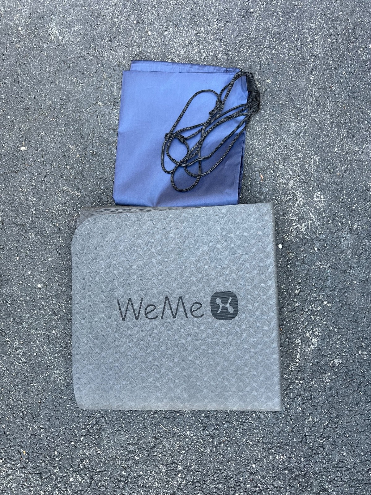 Eco-friendly WeMe yoga mat foldable with travel bag (latex & PVC free