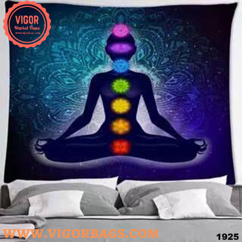 yoga Meditation Wall Hanging & Sage multi Pack