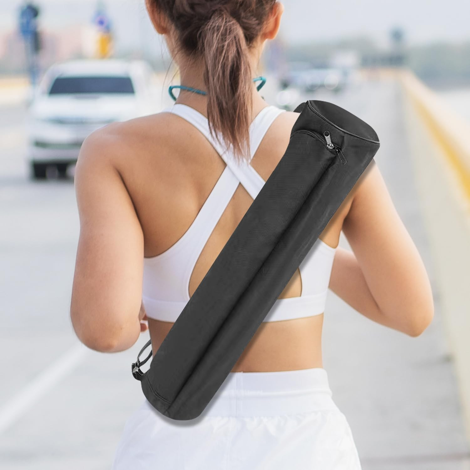 for Women & Men,Travel Yoga Gym Bag for 1/4&Prime; 1/3&Prime; Thick Exercise Yoga Mat,Fit…