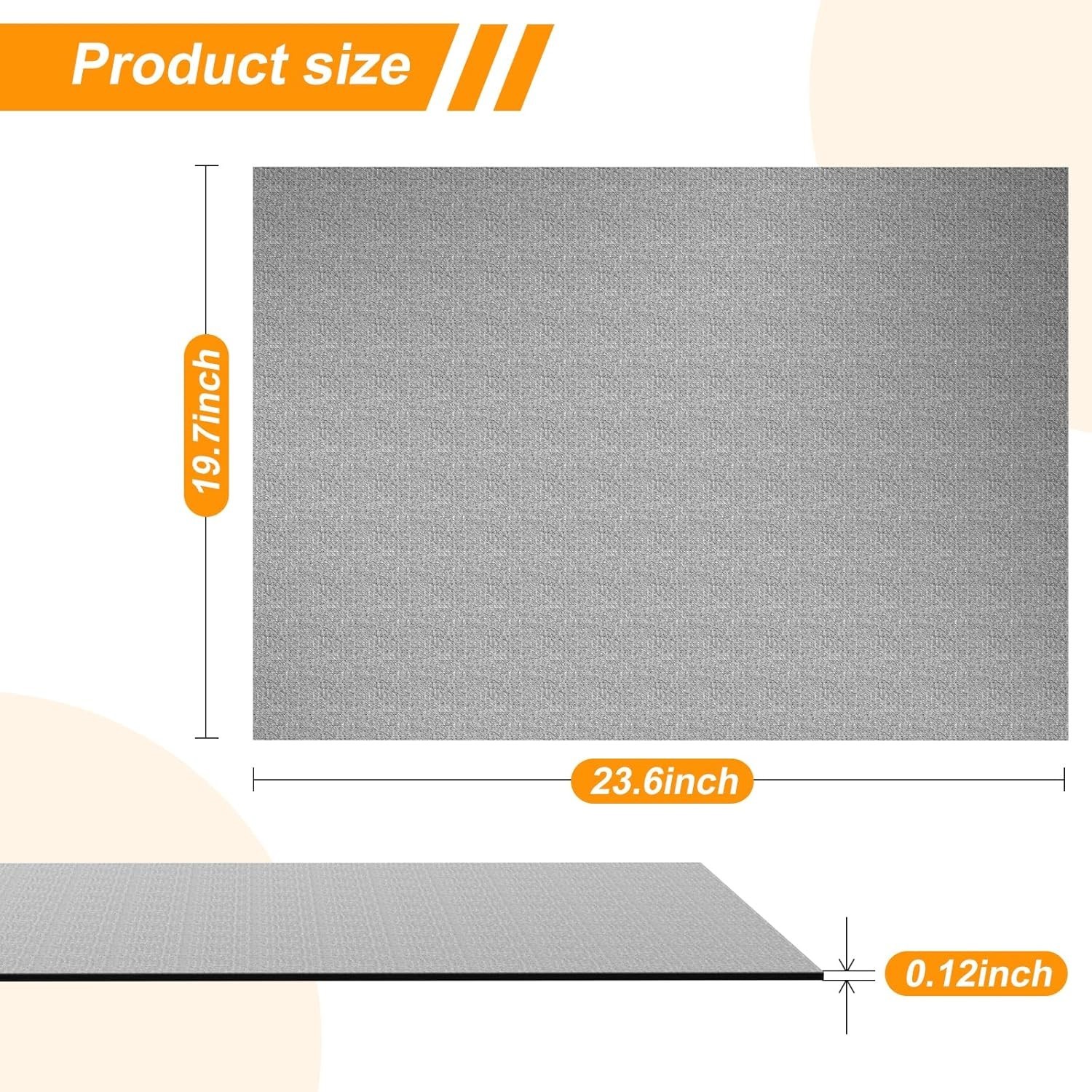 Elliptical Exercise Mat 19.7 x 23.6 – Non-Slip Stability and Protection