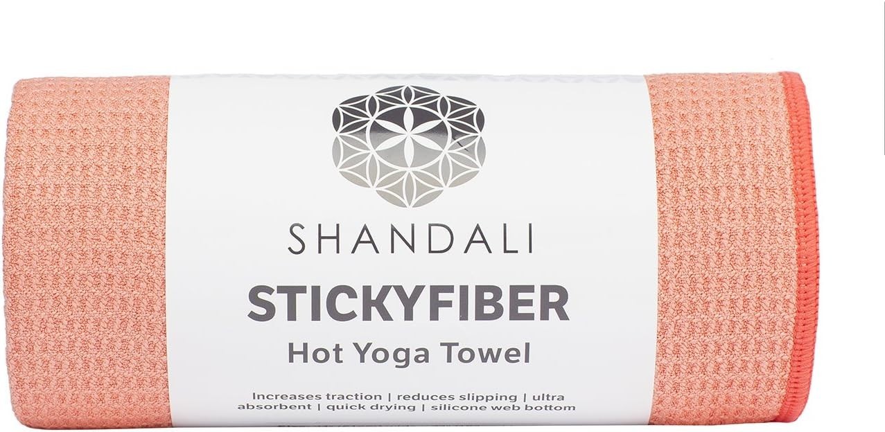 Hot Yoga Towel – Mat-Sized, Microfiber, Super Absorbent, Anti-Slip, Injury Fr…