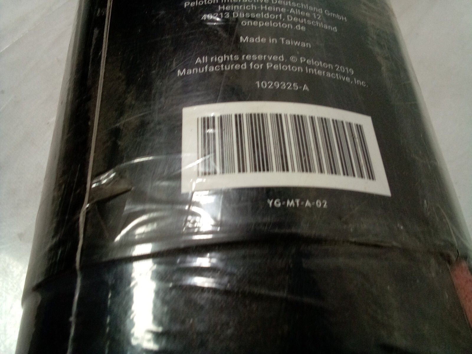 Peloton Reversible Workout Mat 71&Prime; x 26&Prime; 5mm Thickness Heavy Duty Black Red
