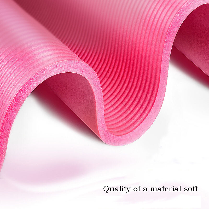 Thick Yoga Mat Carrying Strap Eco Friendly TPE Purple Non Slip 72&Prime; x 24&Prime;