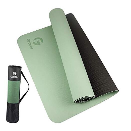 Non-Slip Yoga Mat – Eco Friendly 0.24x24x72 Inches – 4.Matcha Green/Black