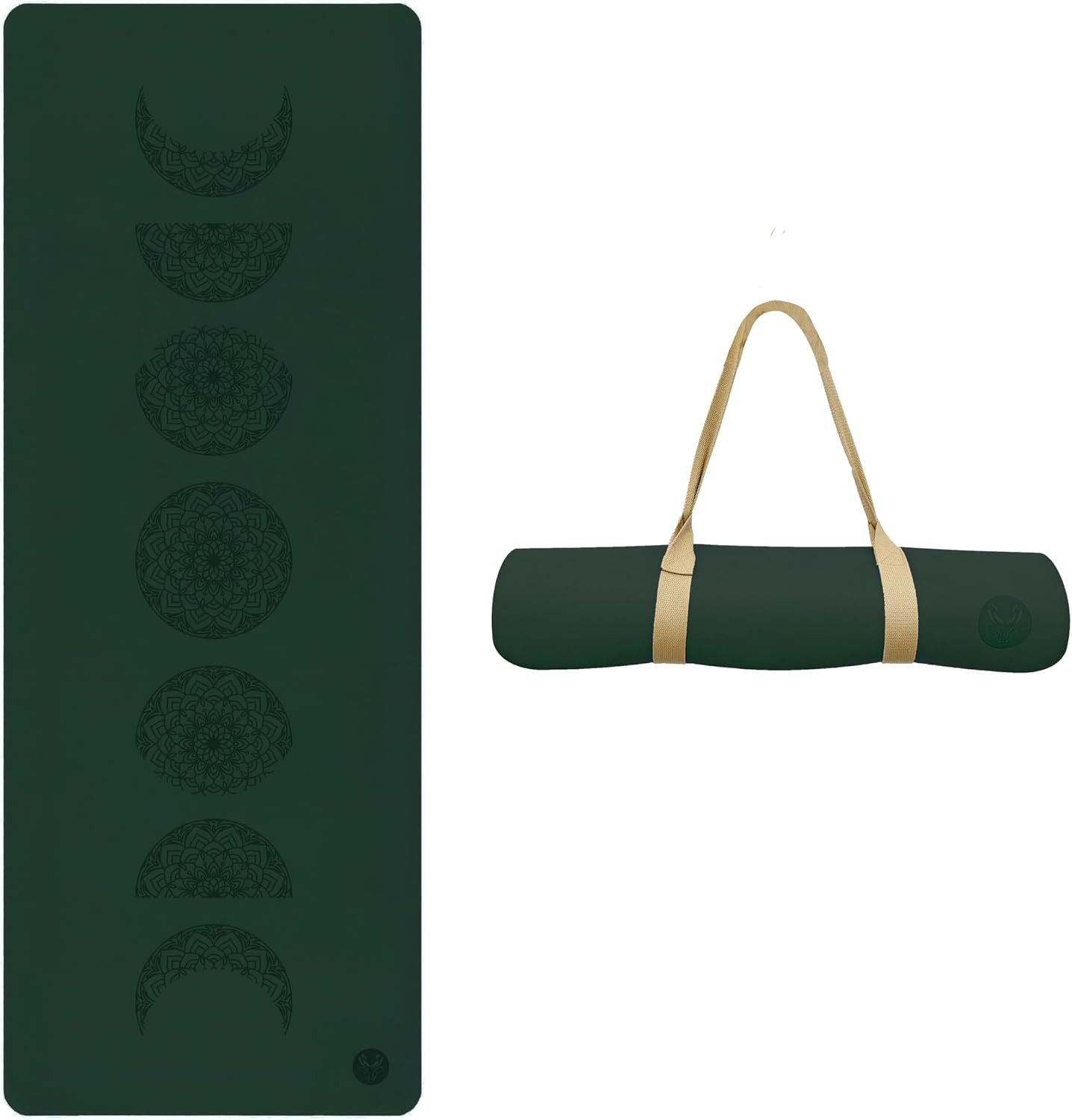 Non-Slip 4.5mm Yoga Mat with Strap – PU & Rubber for Home Workouts