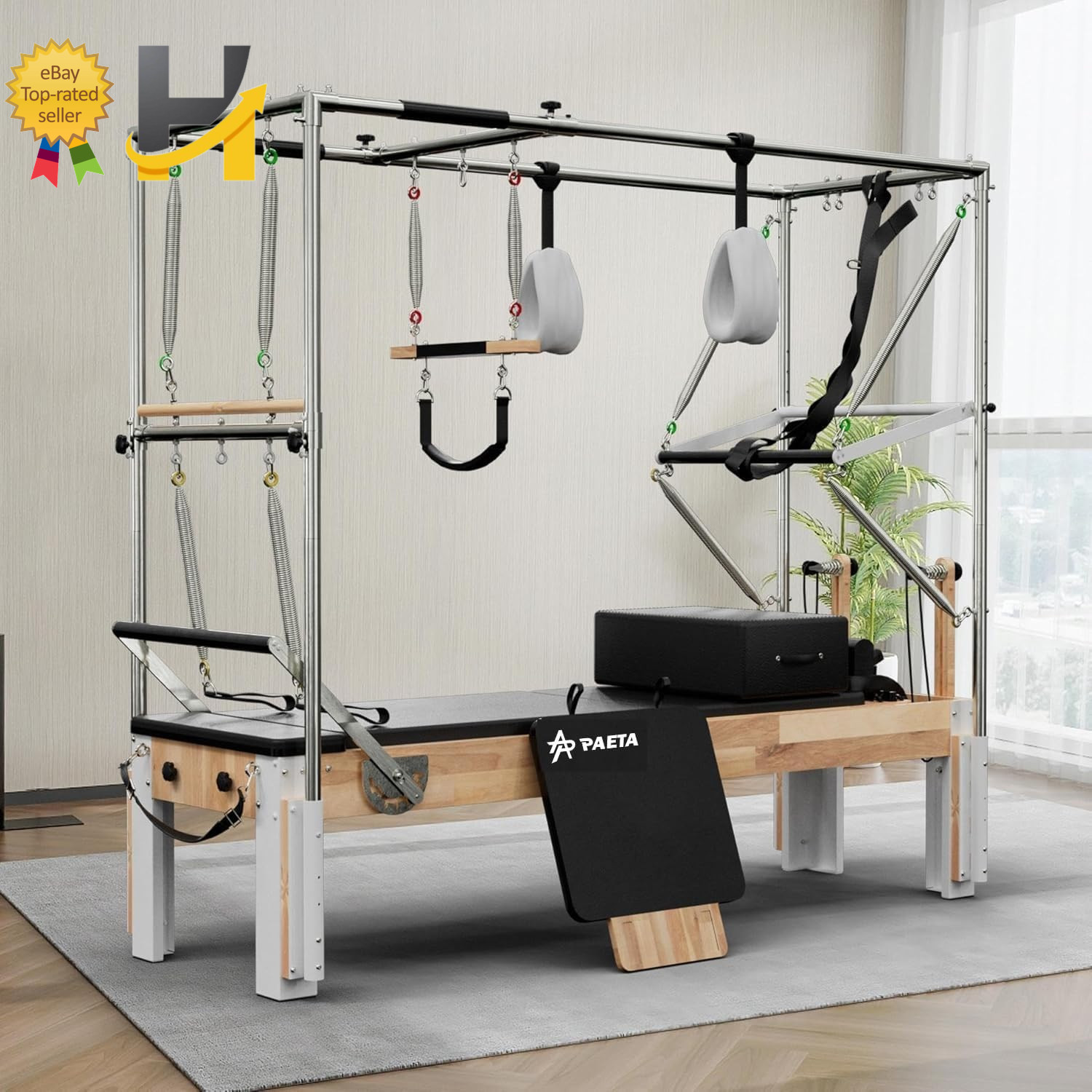 Pilates Reformer Wooden Reformer Pilates Machine Cadillac Trapeze Table Sitting