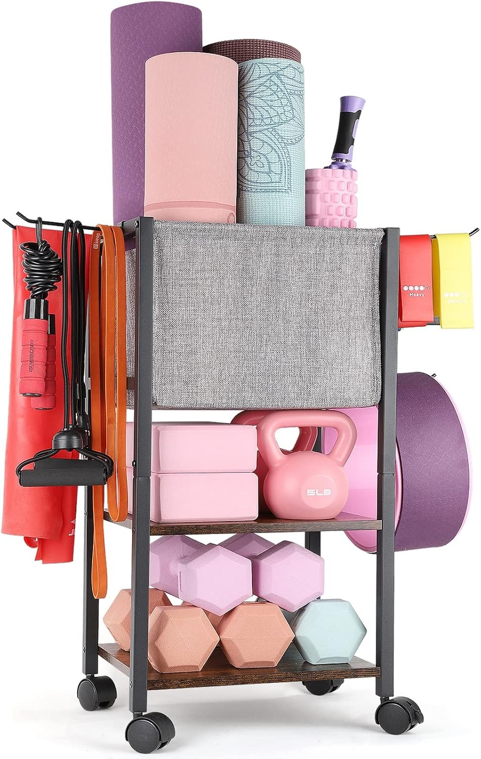 Yoga Mat Storage Rack Home Gym Equipment Workout Equipment Organizer Yoga Mat