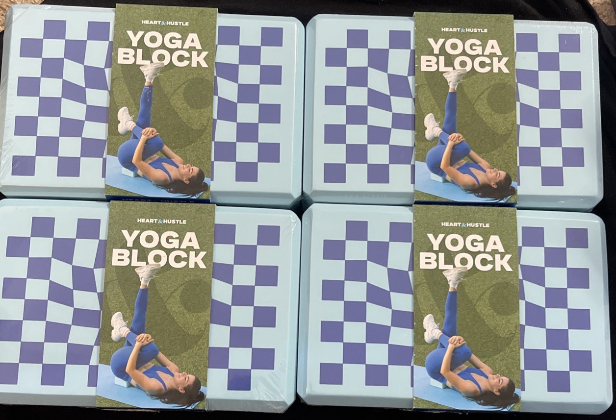 Yoga Blocks 4-Pack By Heart & Hustle