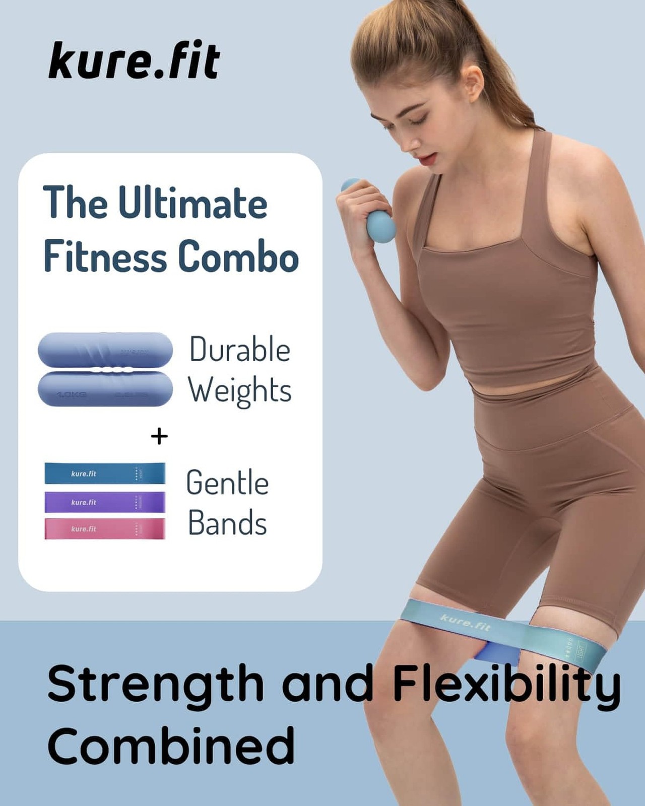 Hand Weight Bars for Women (2.2 LB) | Resistance Booty Bands | Pilates, Yoga,…