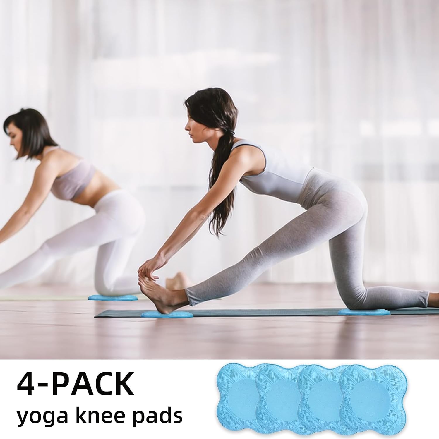 2 packs Yoga Knee Pad Mats Extra Thick for Knees Elbows Wrist Hands Head Foam