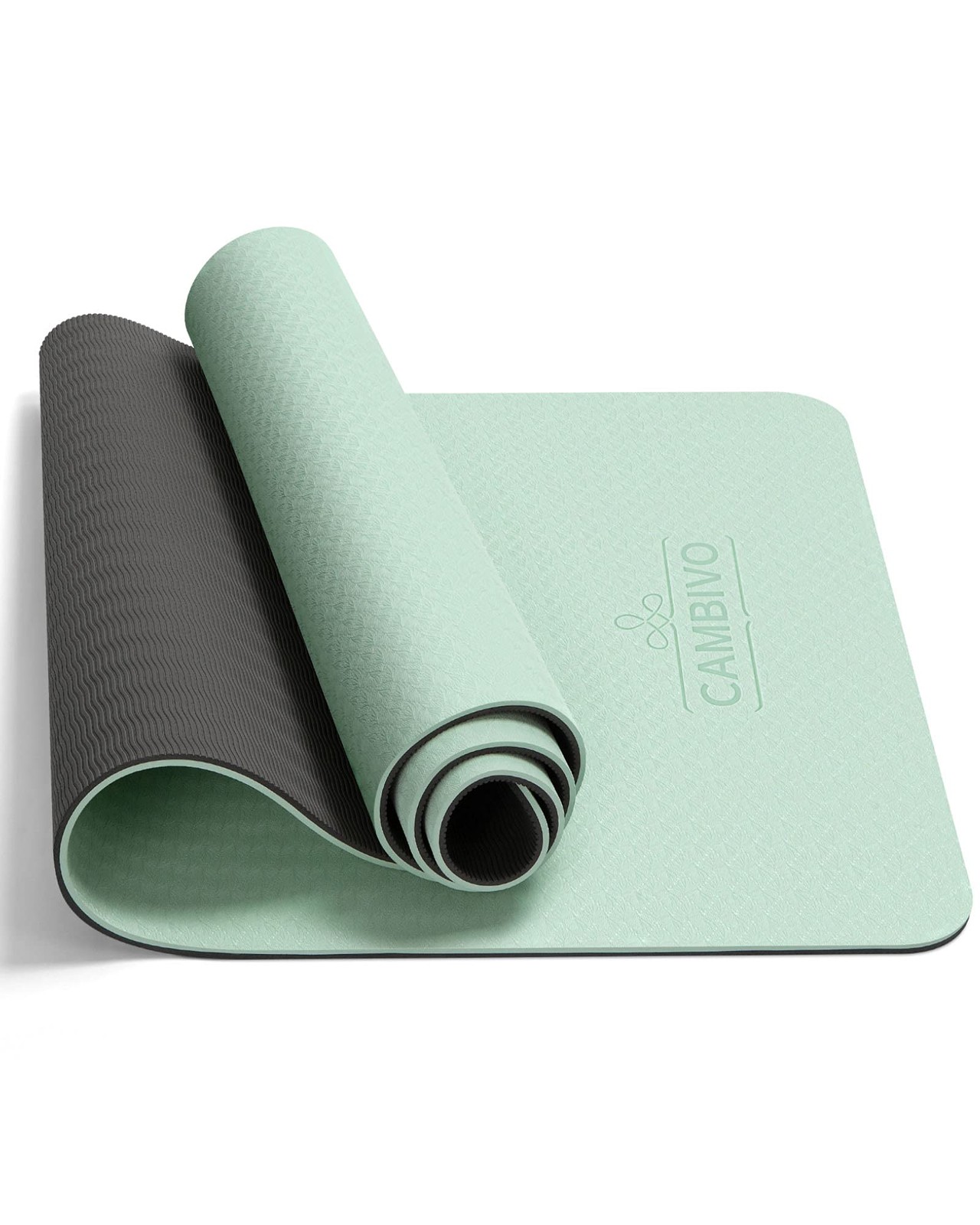CAMBIVO Yoga Mat Thick for Women Men Kids, 72&Prime; x 24&Prime; TPE Pilates Mats, 1/3 & …