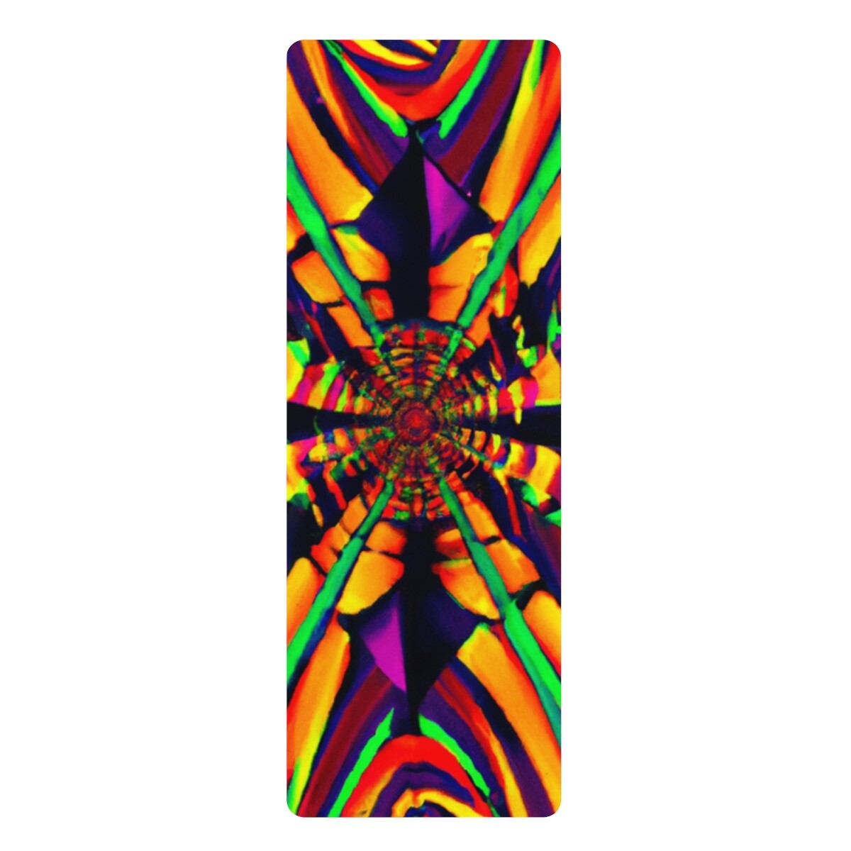 Pranava Namaste – Psychedelic Yoga Exercise Workout Mat – 24″ x 68&Prime;