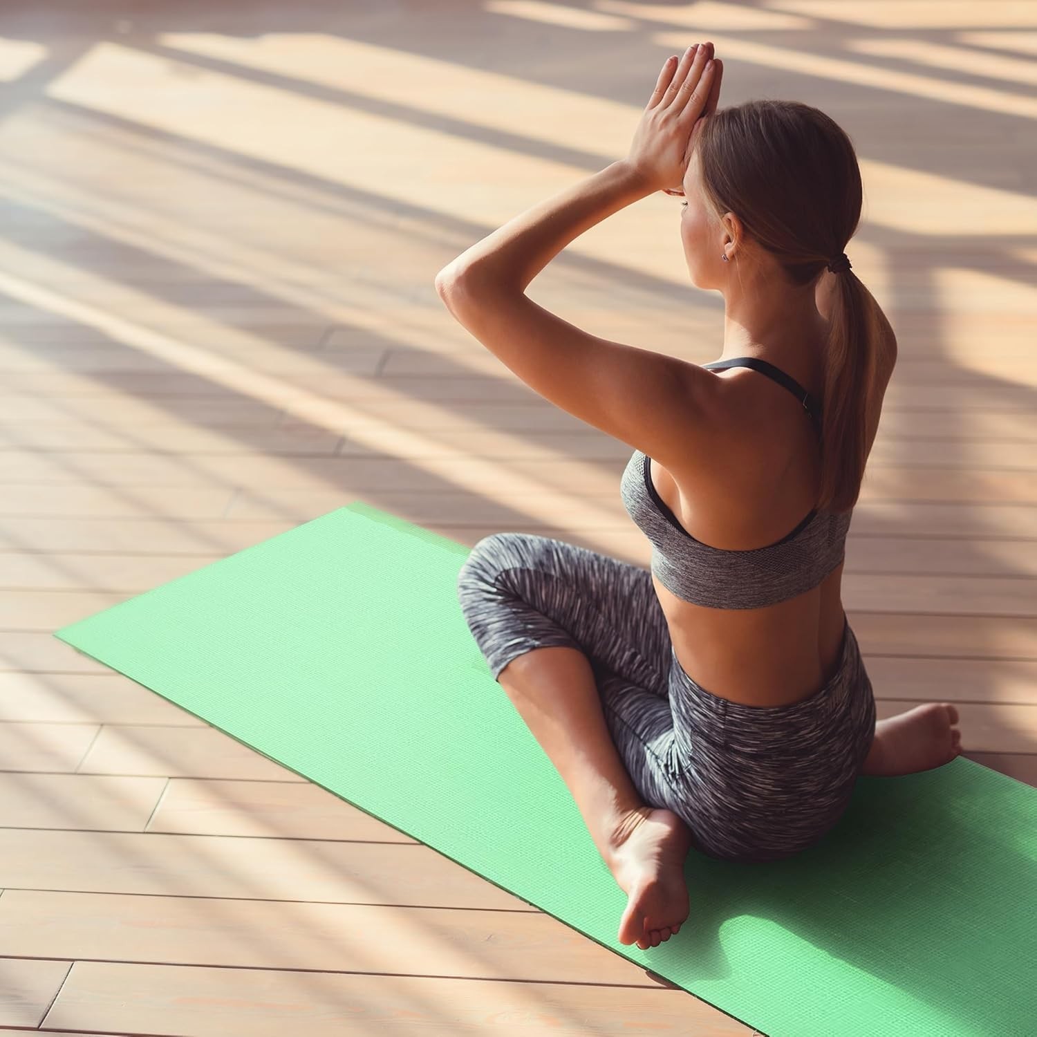 Lightweight High Density 1/4-Inch Yoga Mat with Carrying Strap – Multiple Colors
