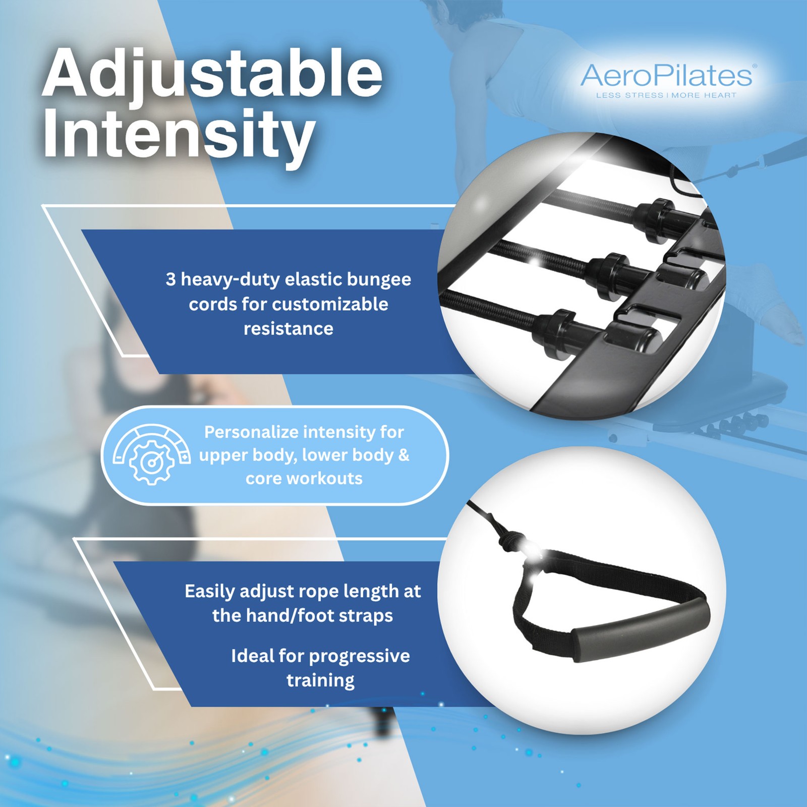 Stamina AeroPilates 287 Folding Pilates Workout Reformer Machine w/o Rebounder