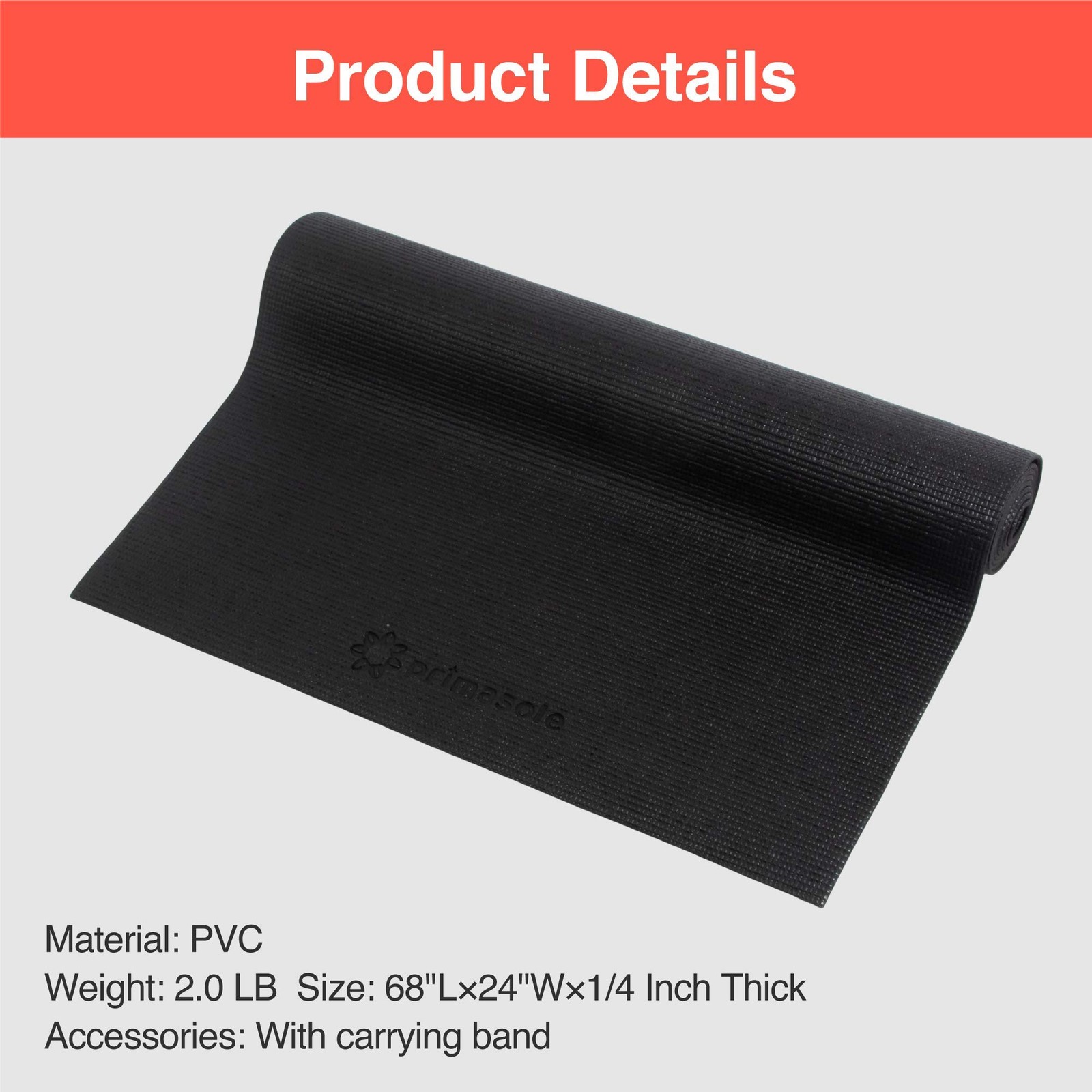 Yoga Mat with Carry Strap for Yoga Pilates Fitness and Floor Workout at Home …