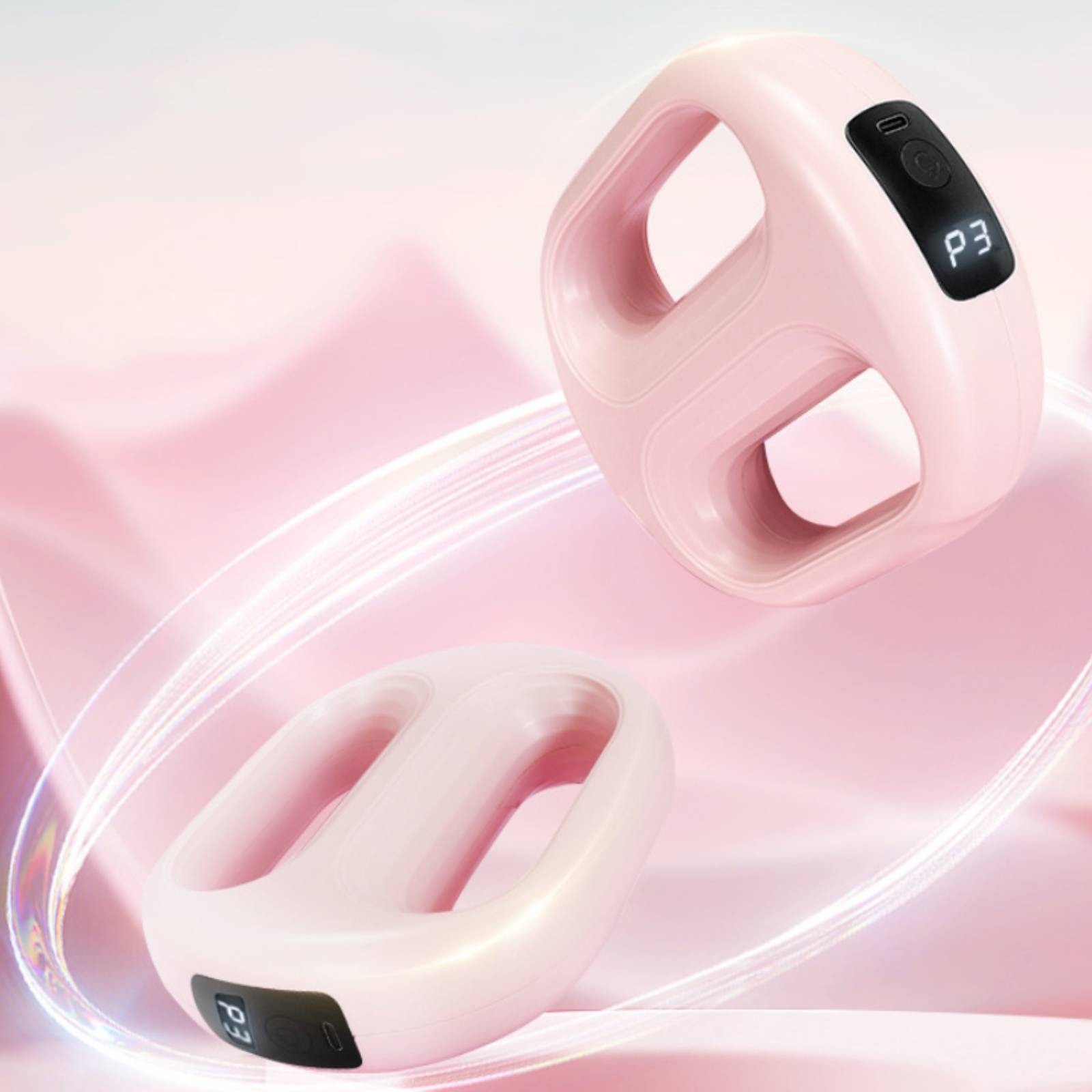 Fascia Circular Massager Sleek Texture Wellness Gadget Lightweight