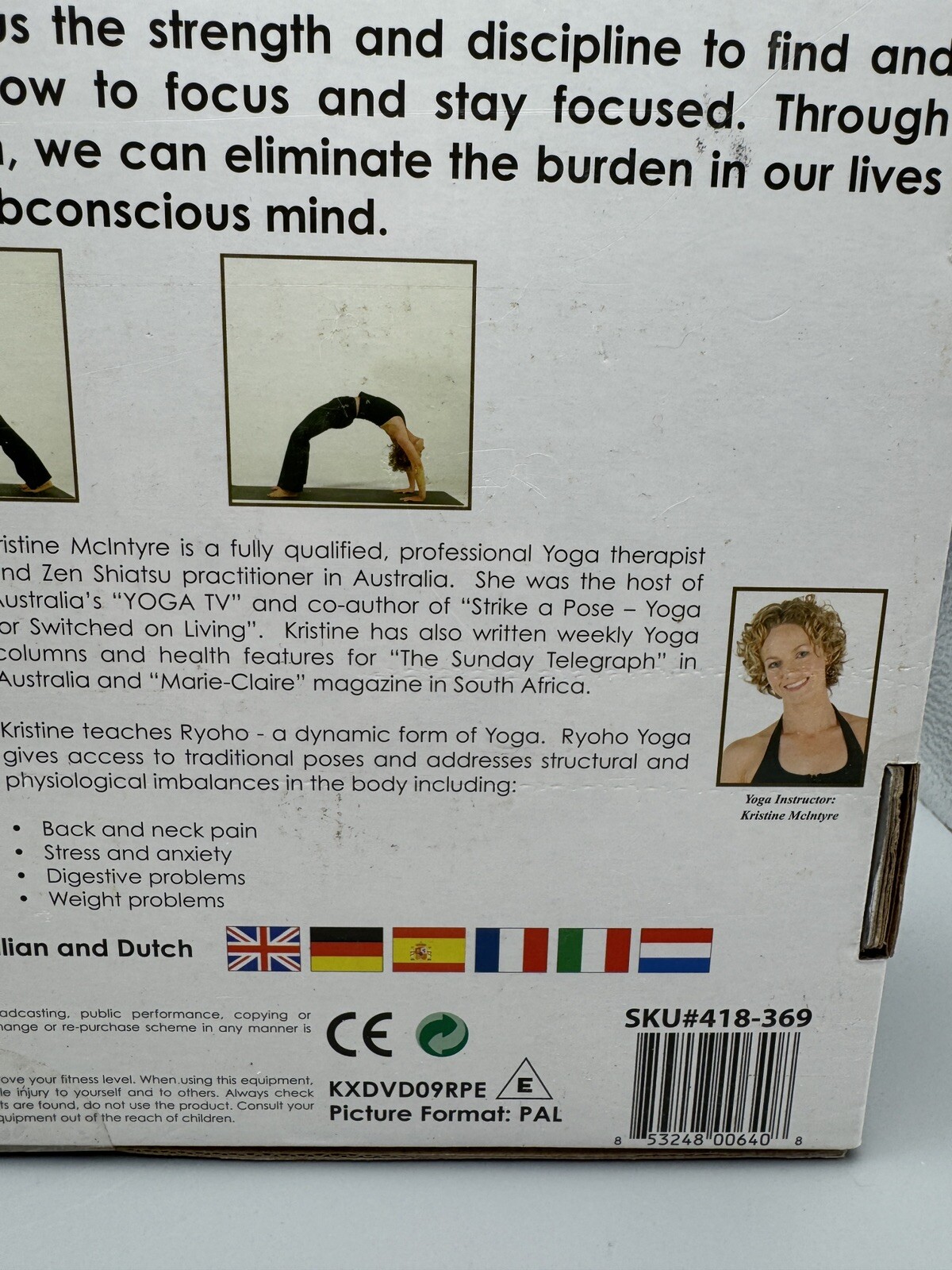Complete Yoga Kit DVD Training Bundle Yoga Mat Workout Book Stretch Strap SDS
