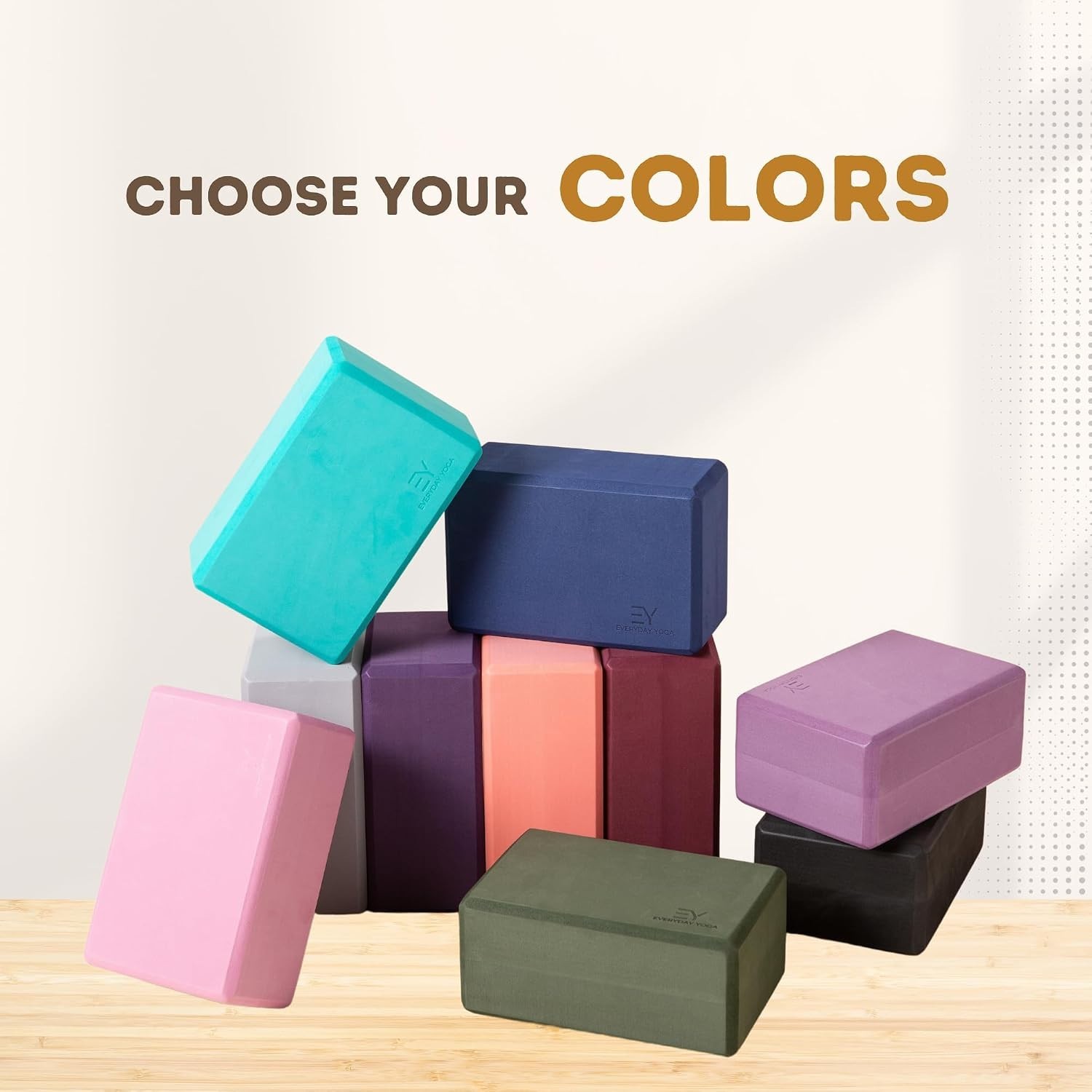 Foam Block and Yoga Strap Set, Soft Non-Slip Surface for Stability, Balance, …