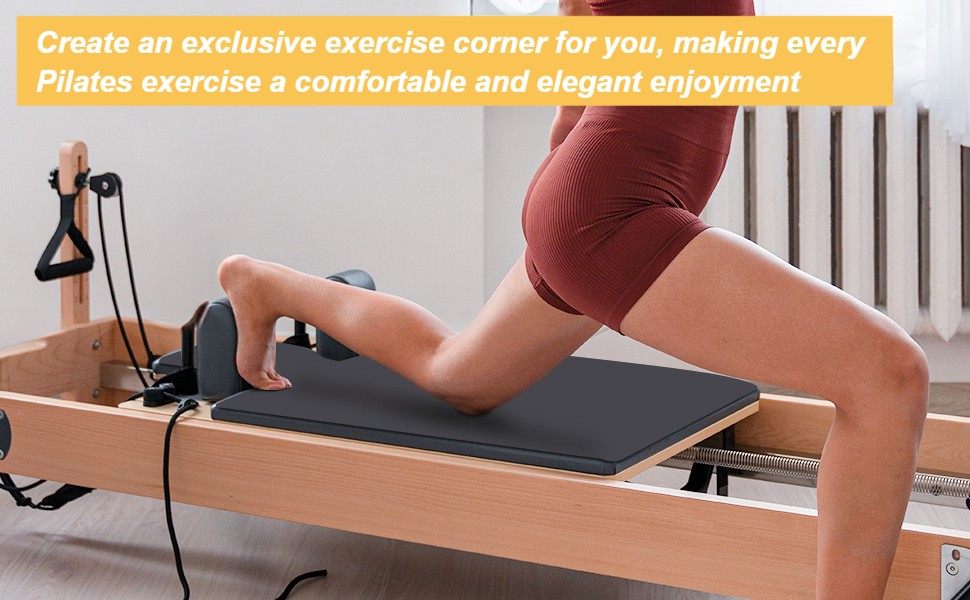 Pilates Reformer Mat PU Rubber Portable Thick 1mm Professional Meditation