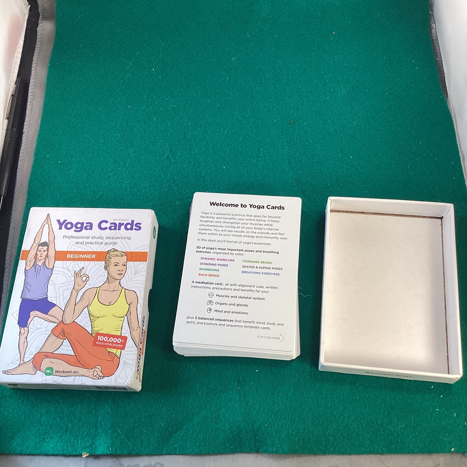 WORKOUT LABS Yoga Cards Beginner Simple Fitness For Everyone