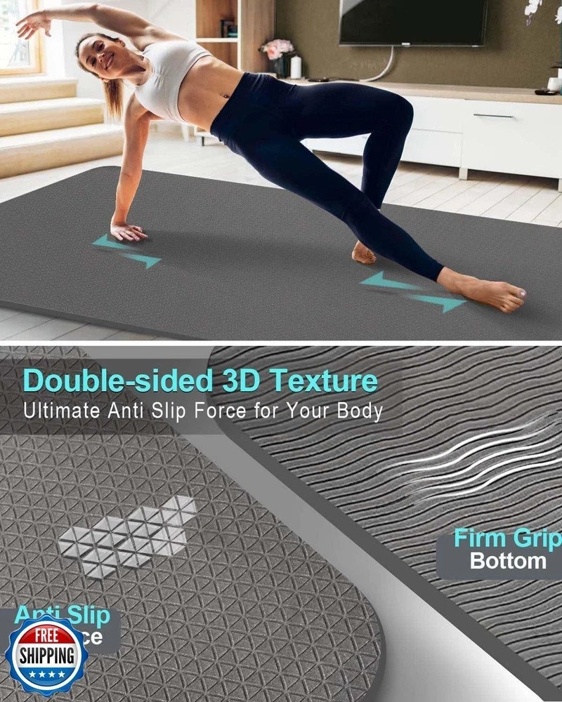 Extra Long & Wide Thick Yoga Mat for Tall Men & Women, 84 » x 32 »x 7mm Oversize