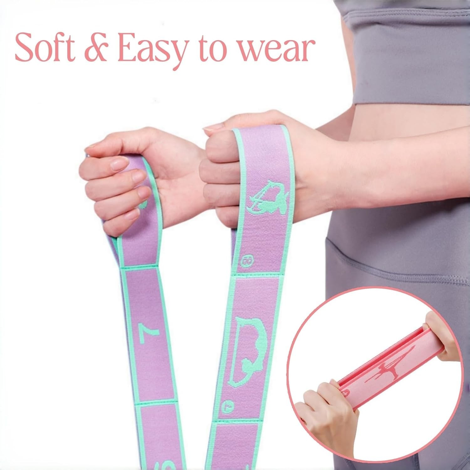 Multi-Loop Stretch Band – Yoga, Pilates, Ballet, and Physical Therapy Stretch…