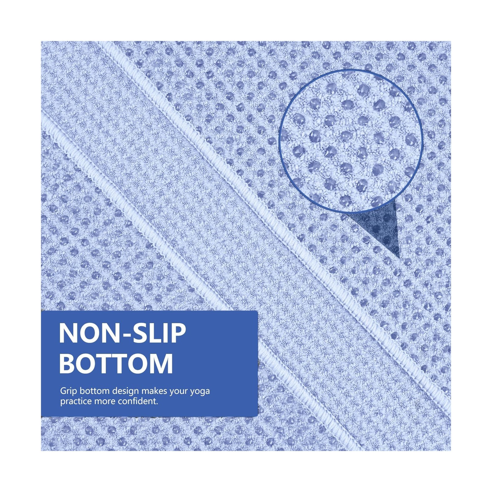 Hot Yoga Towel – Microfiber Non Slip Yoga Mat Towel with Grip D… Fast USA SHIP