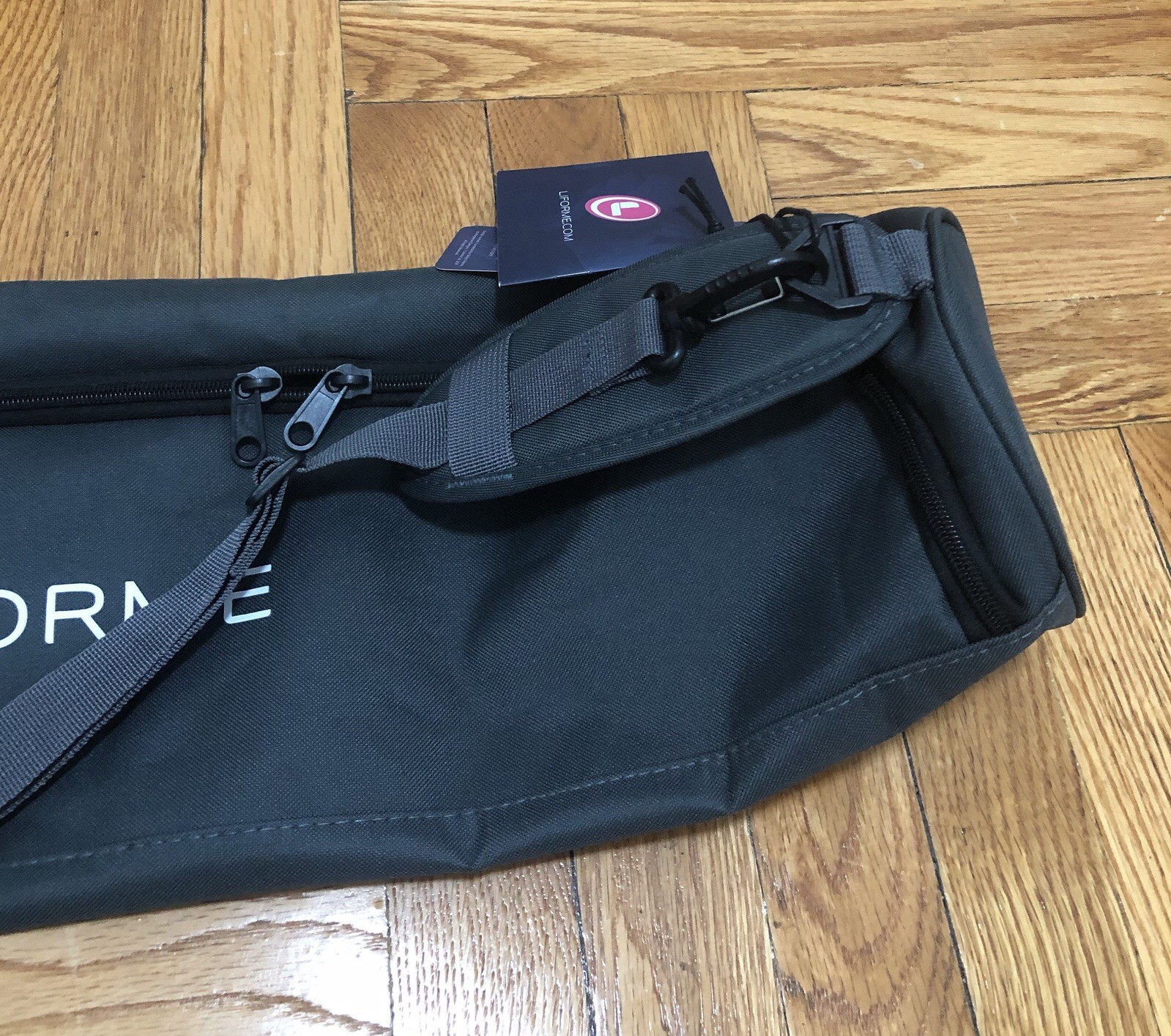 Liforme Black Yoga Mat Carrier Bag New With Removable Strap Womens One Size