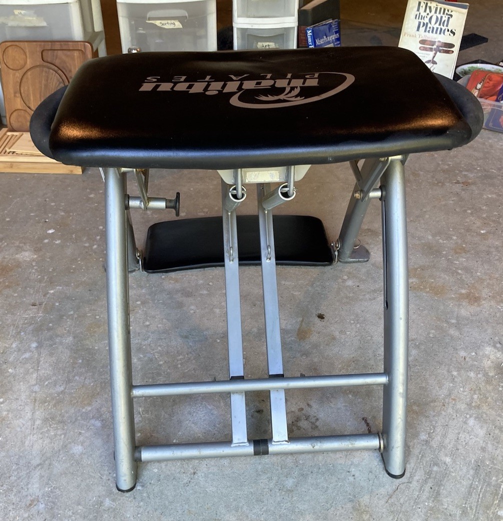 Malibu Pilates Pro Chair Bench Workout Machine 3 DVD’s & High Impact Springs