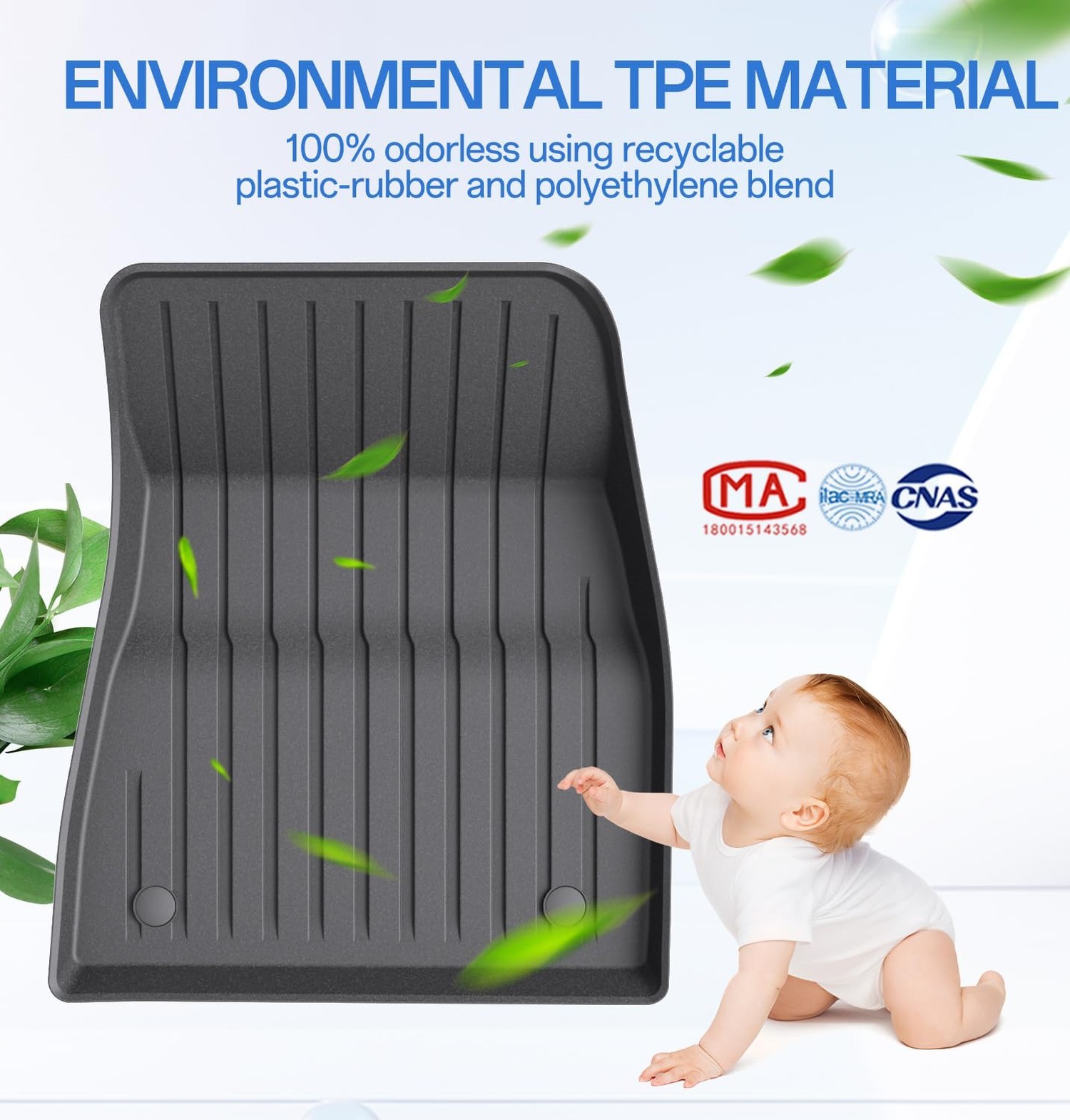 Wekar 2025 New Version Floor Mats for Model 3 Highland – Full Set All Weather…