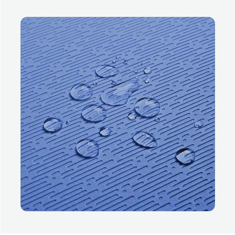Hatha Yoga Extra Thick TPE Mat – 72&Prime;x 32&Prime; 32Wx72Lx12mm, Blue