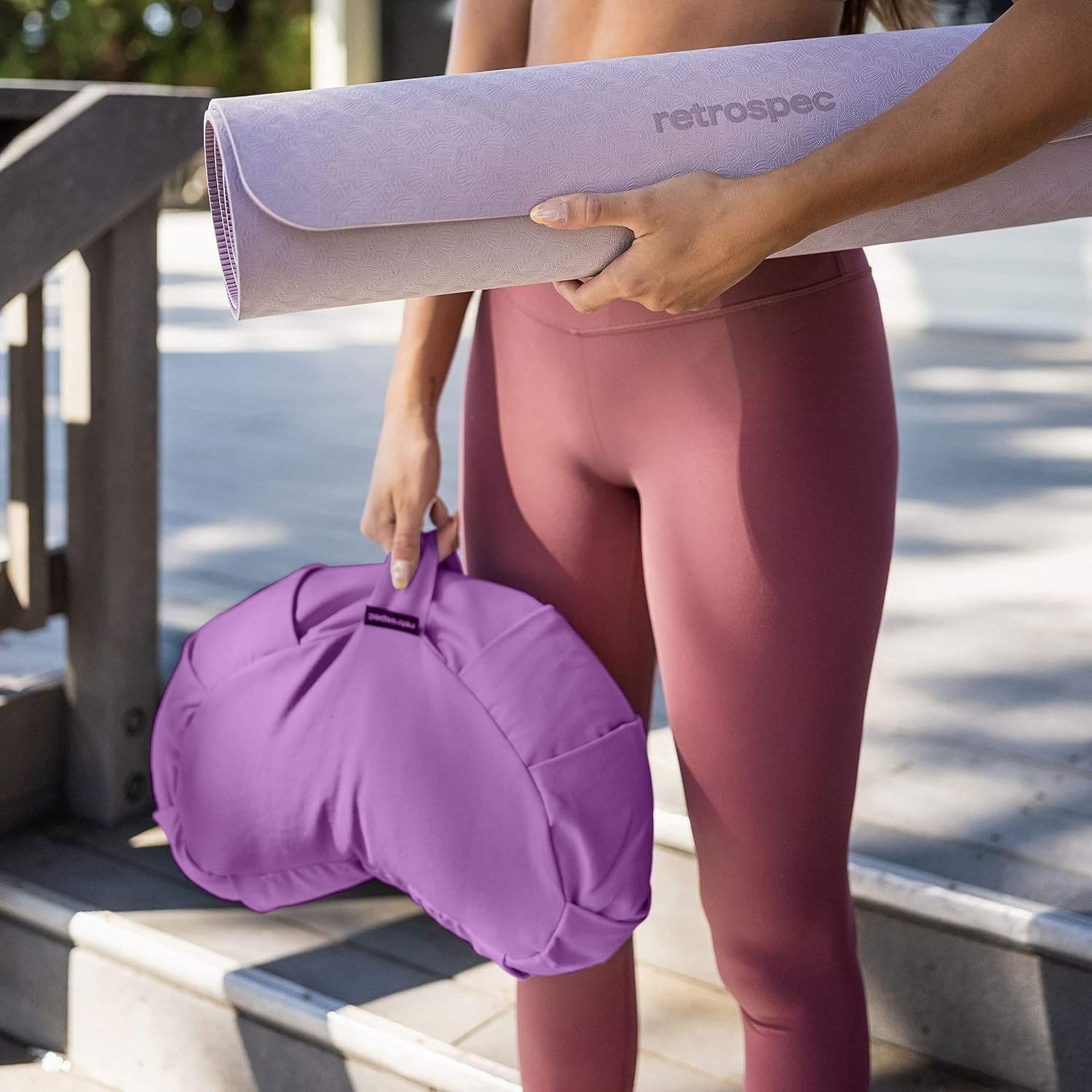 Crescent Meditation Cushion with Eco-Friendly Design for Mindfulness Practices