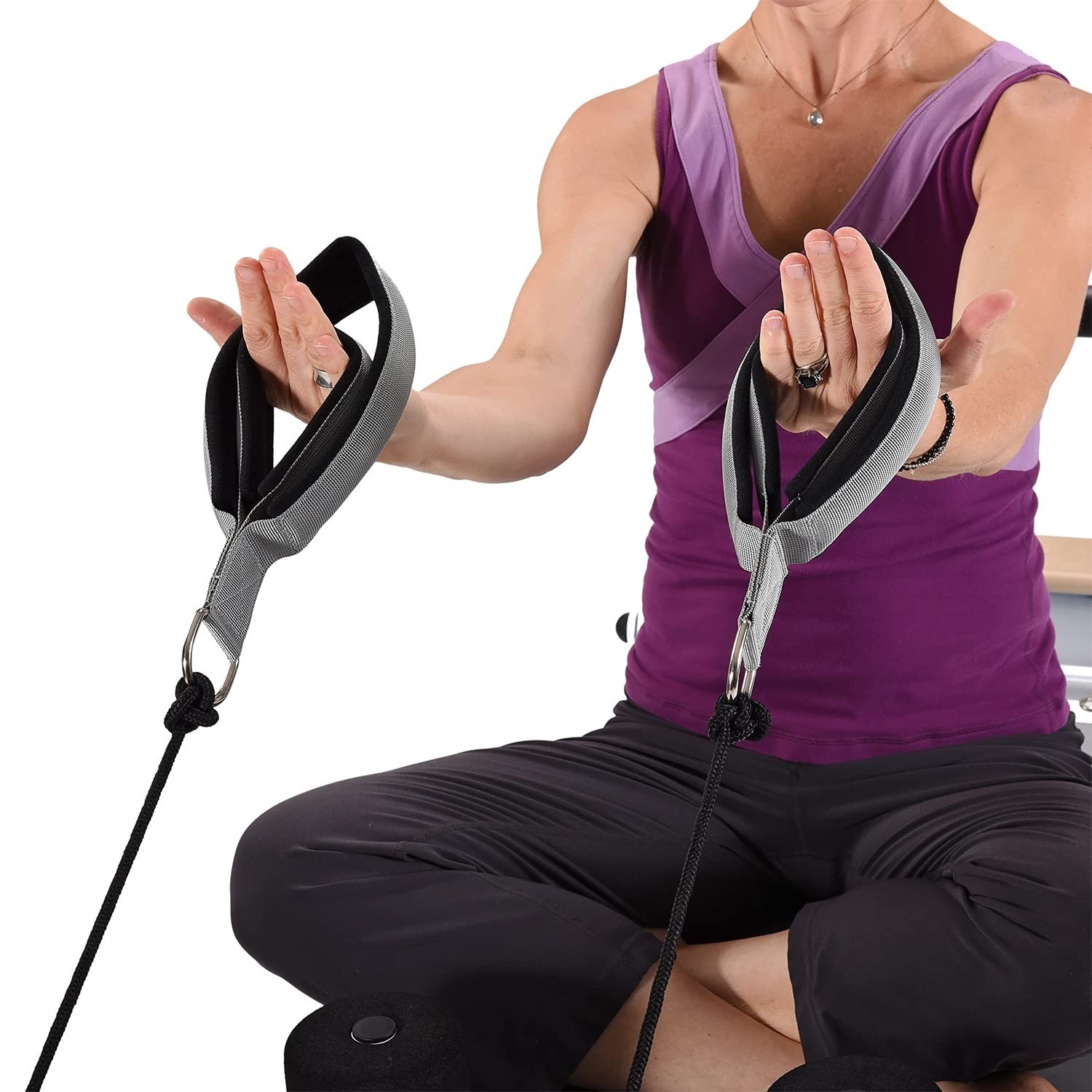 Stamina Products AeroPilates Wide Double Loop Hand and Foot Padded Foam Strap…