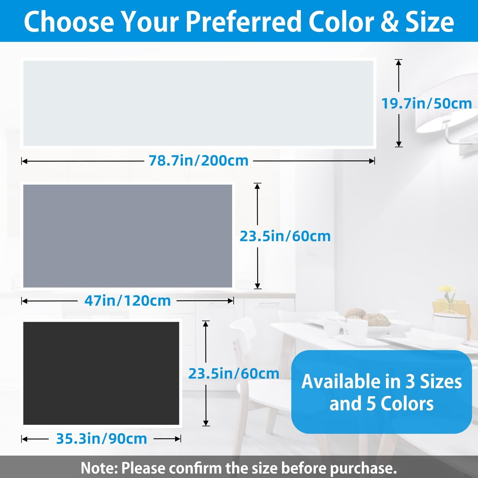 AECHY Extra Large Silicone Mat 35.3&Prime;x23.5&Prime;x0.08&Prime;, Multipurpose Silicone Mat T…