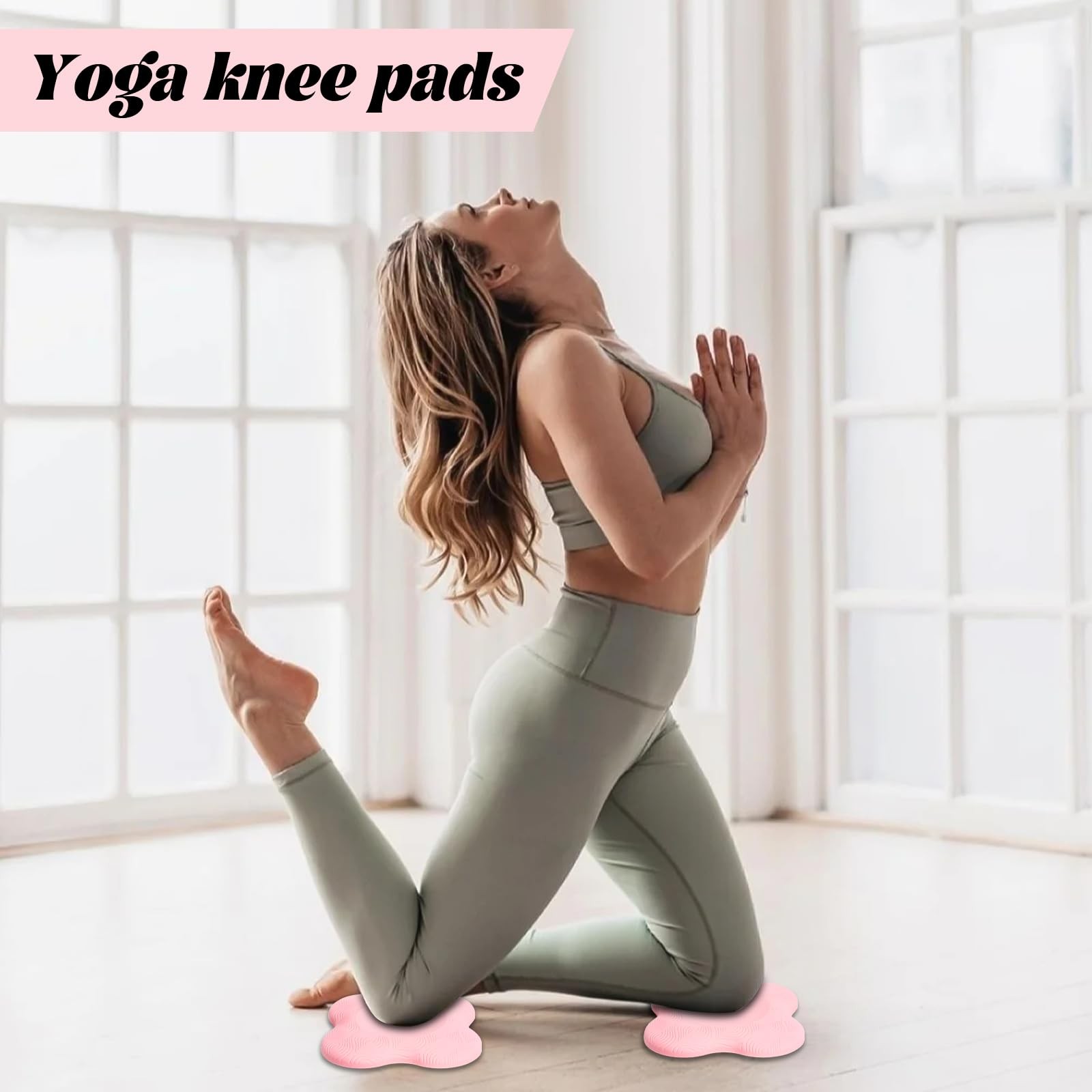 2 packs Yoga Knee Pad Cushion Extra Thick for Knees Elbows Wrist Hands Head F…