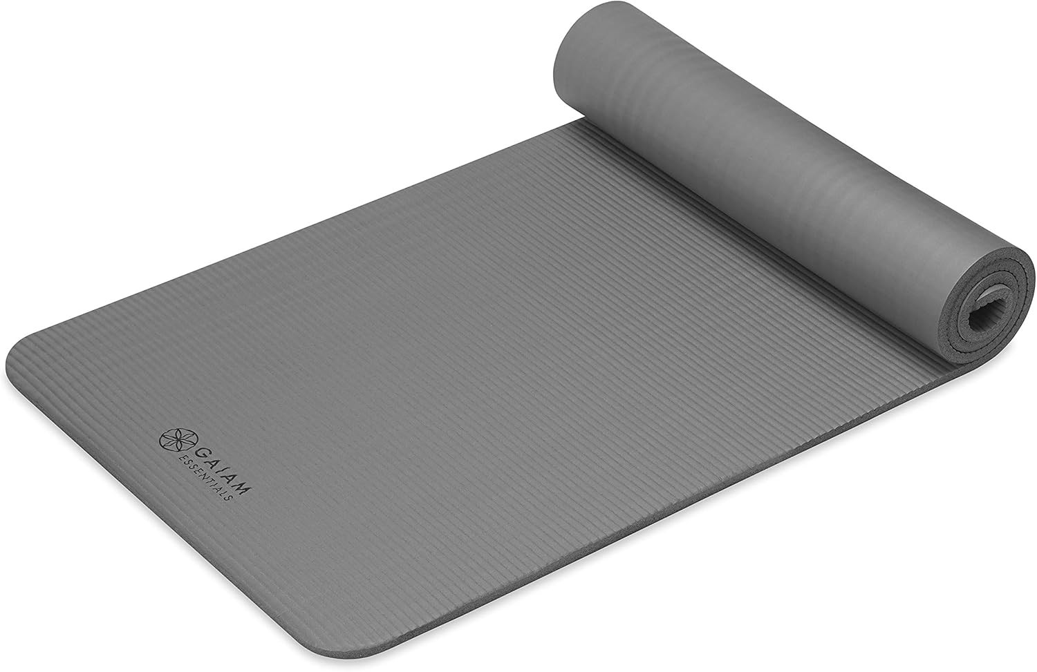 Gaiam Yoga Mat, Pilates & Exercise Mat, Thick Mat 2/5&Prime; (10Mm) Workout Mat with E