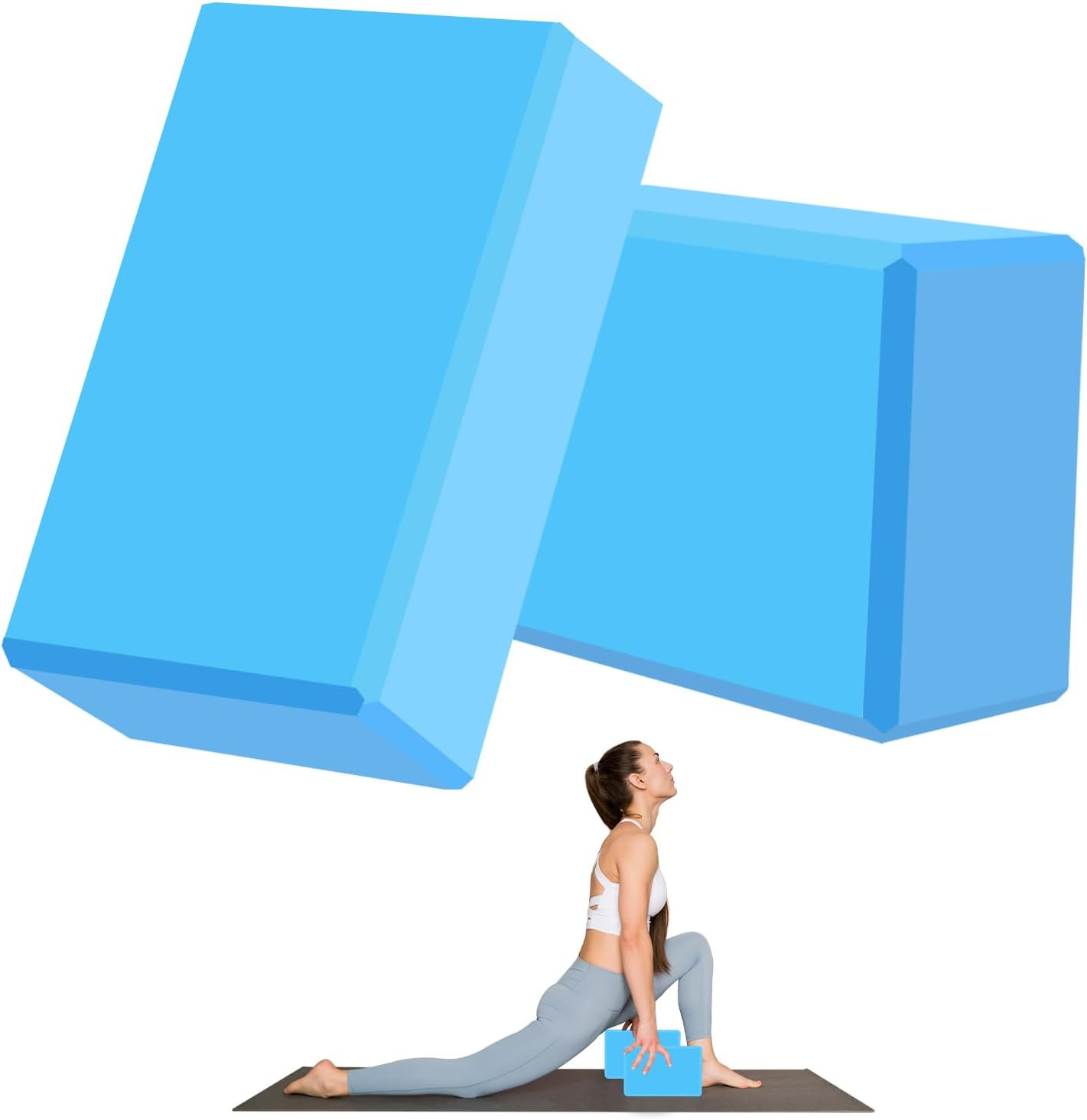 9&Prime;X6&Prime;X3&Prime; Yoga Blocks, Soft Non-Slip Surface Premium Foam Blocks, Supportive