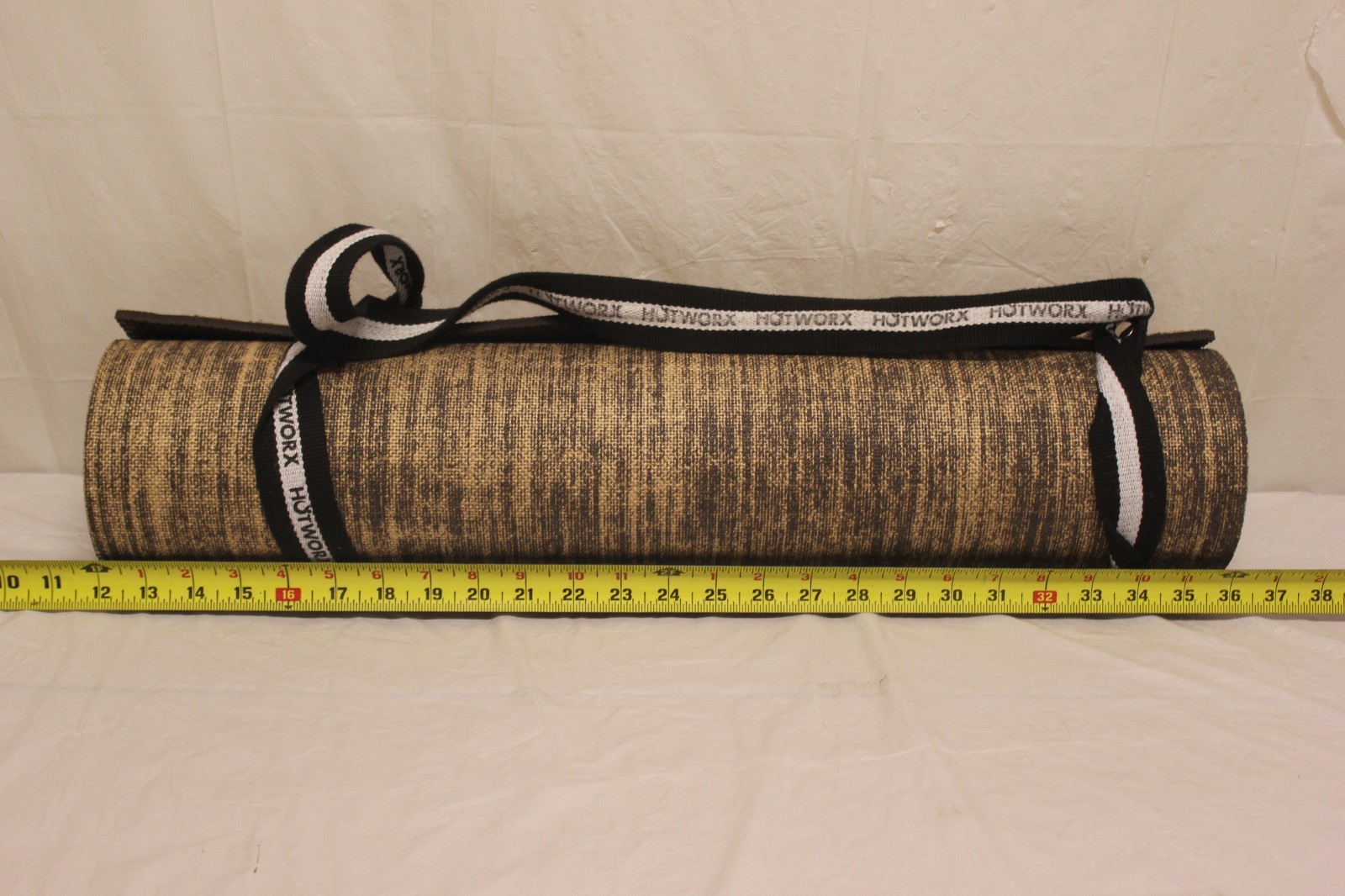 Hotworx Exercise Yoga Mat 72&Prime; x 24&Prime; Non-Slip Textured Hemp Fiber Gym Workout E1