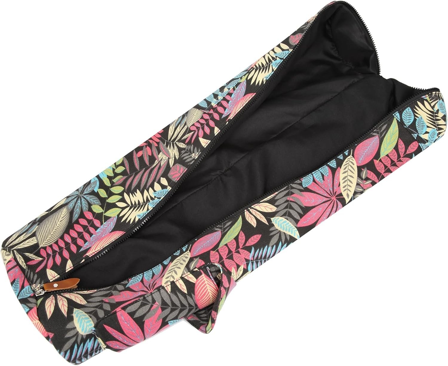 Canvas Yoga Mat Bag with Adjustable Strap & Pockets, Full-Zip Travel Gym Tote…
