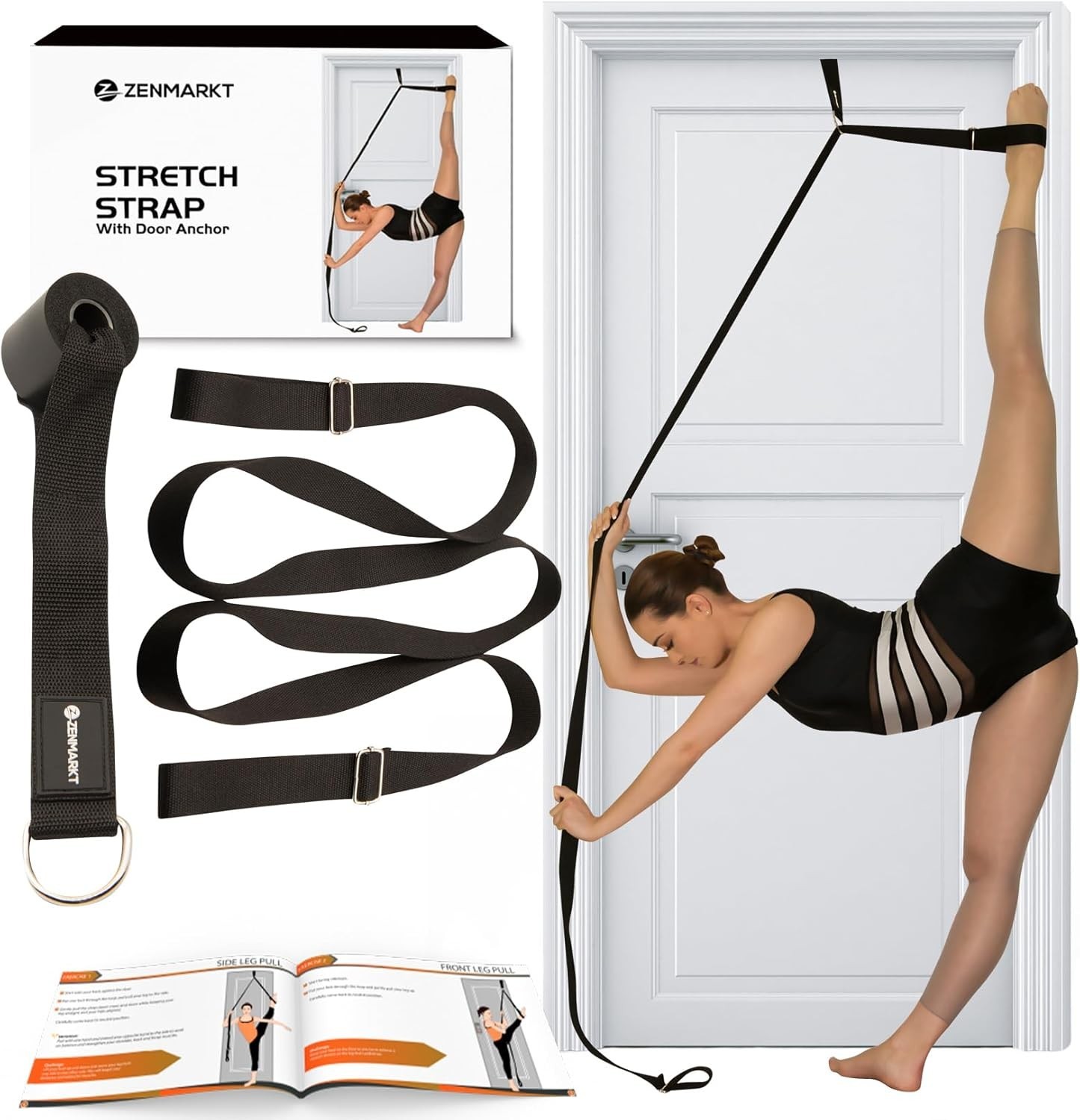 Stretching Strap With Door Anchor – Stretching Equipment to Improve Legs Flex…