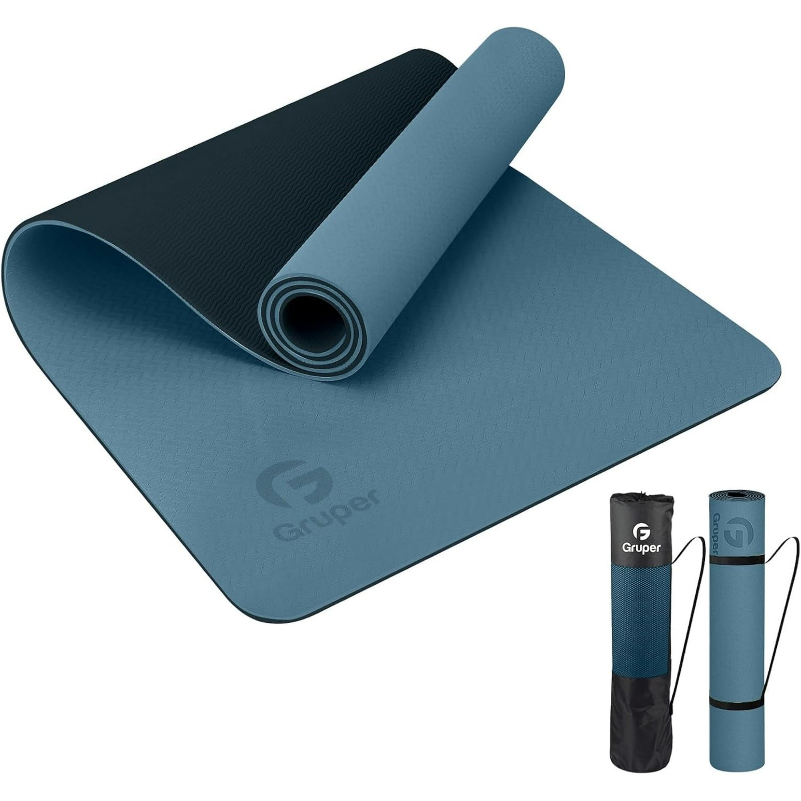 New Unopened Gruper Exercise Yoga Mat, Blue, 24&Prime; X 72&Prime;