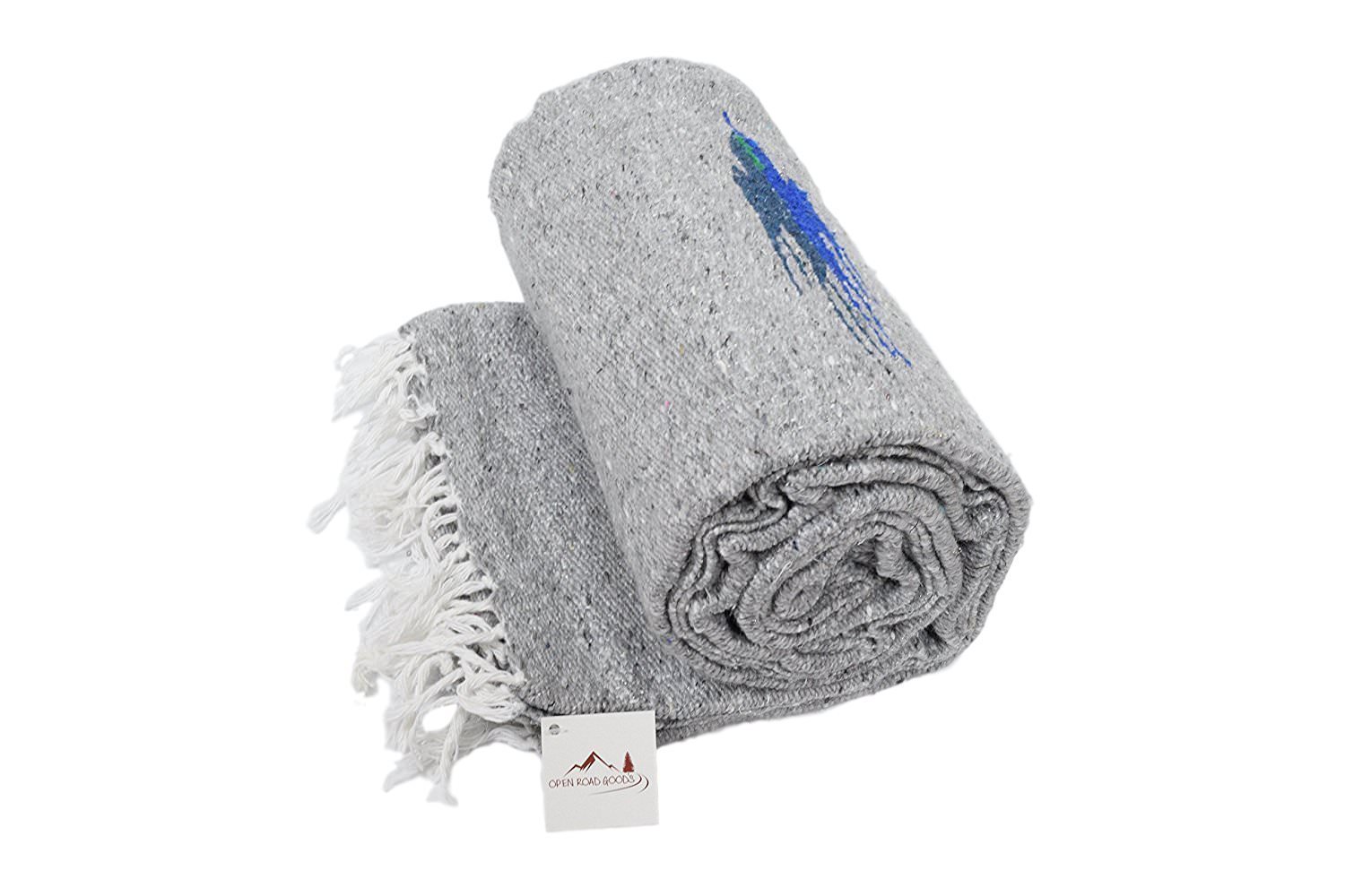 Grey Mexican Thunderbird Blanket Gray Yoga Native Tapestry Falsa Throw XL Mexico
