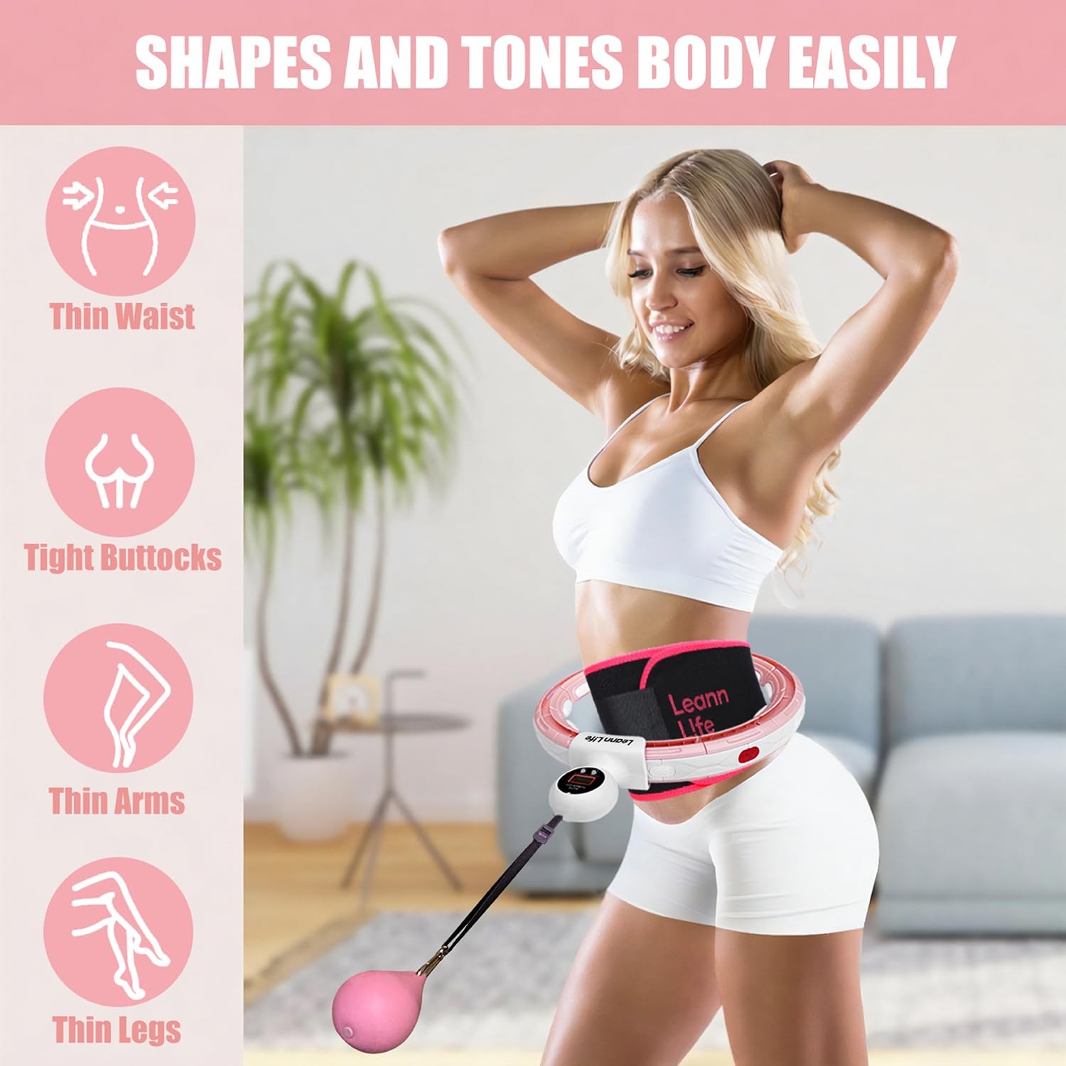 U5-16 Knots 28”- 46”Counter, Waist Trimmer & Wash Bag, Upgraded Quiet Smart W…