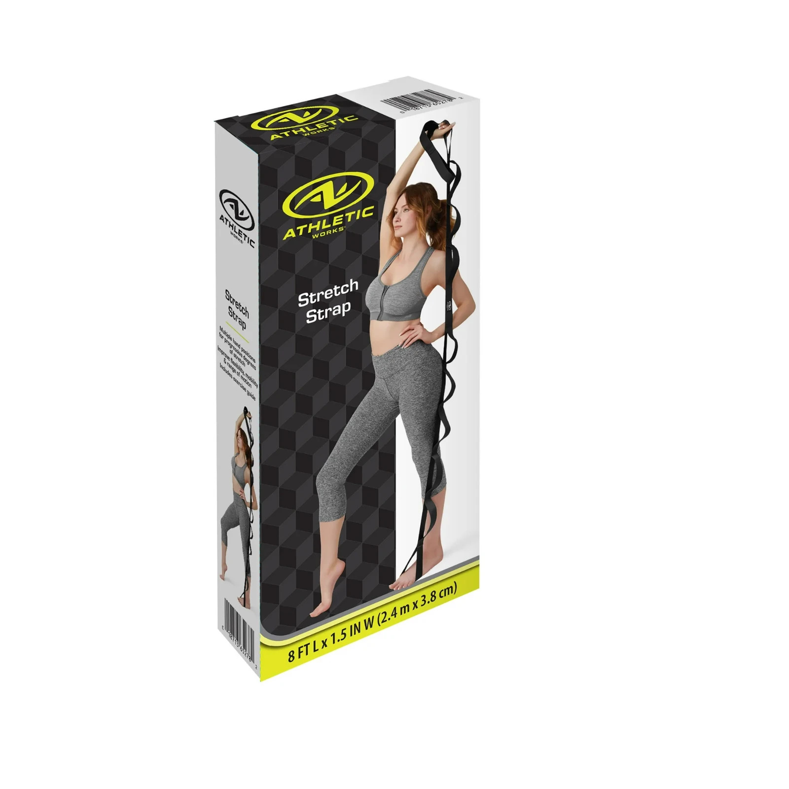 Athletic Works Stretch Strap. 8 ft x 1.5 in – New in Box