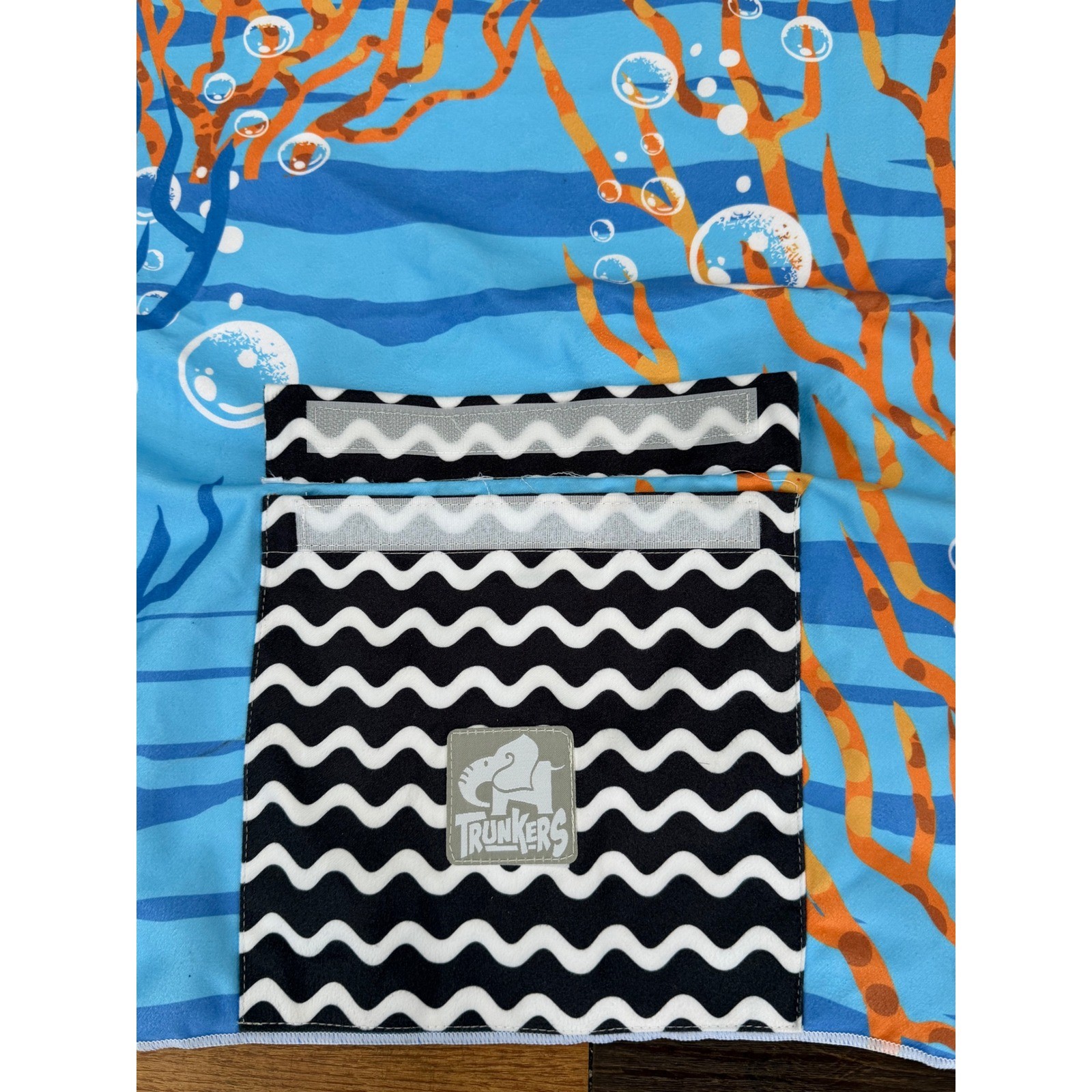 Trunkers Octopus Microfiber Beach Towel Backpack Quick Dry Sand Free Blue NEW