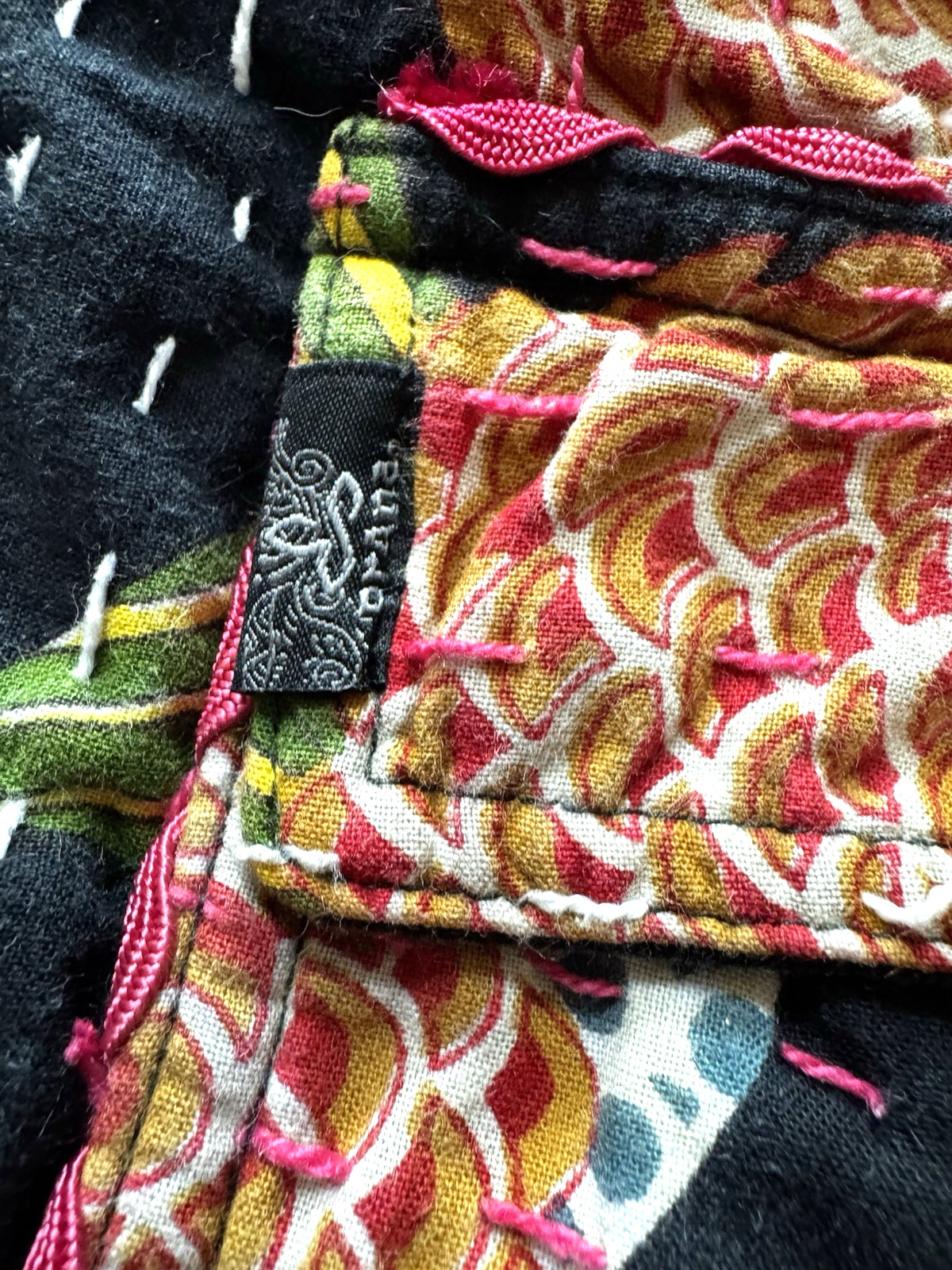 prAna Kantha Quilt Yoga Mat Holder Sling Bag Adjustable Strap Zip or Drawstring
