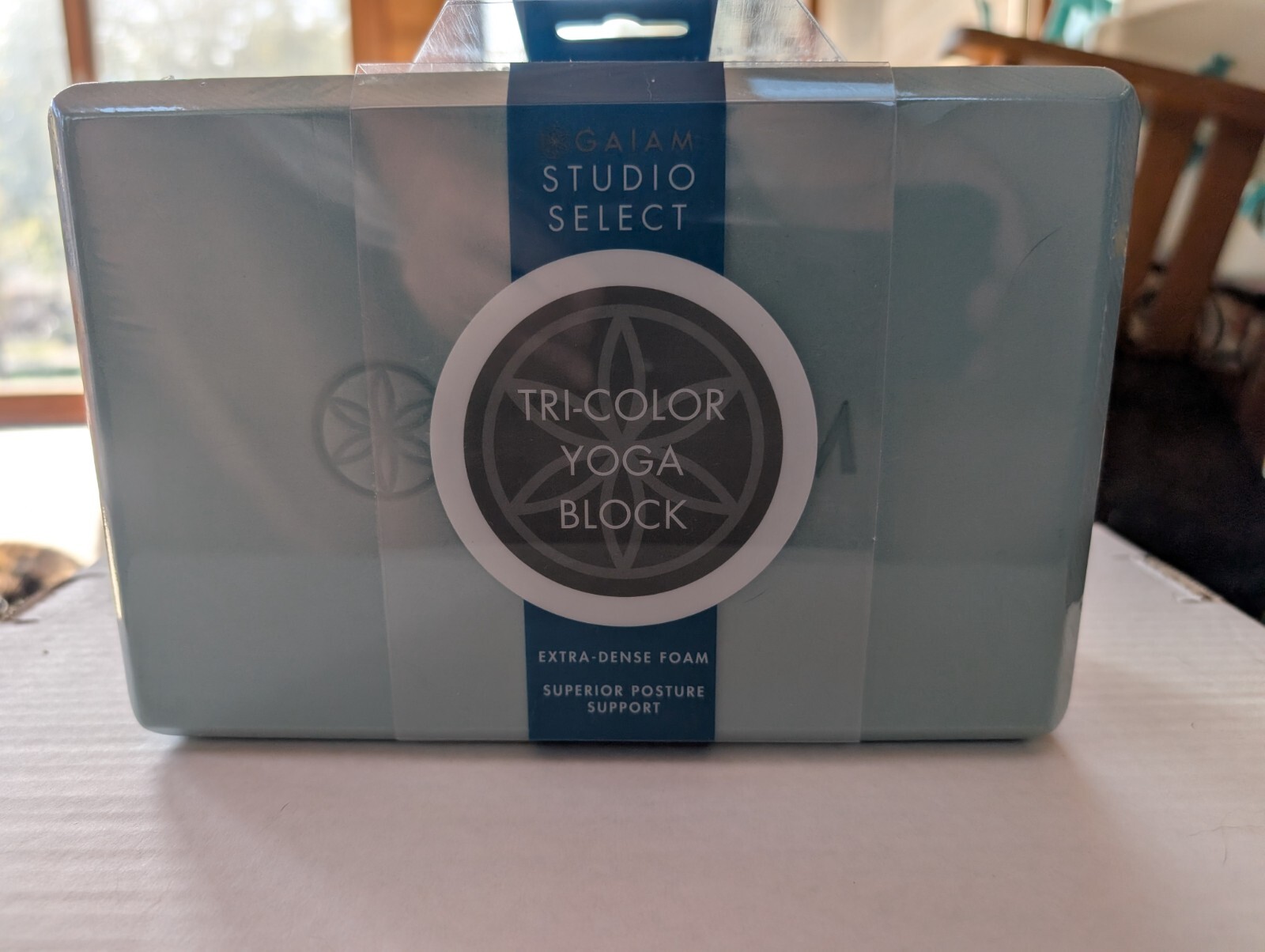 Gaiam Yoga Block Tri color 9x6x4 new unopened
