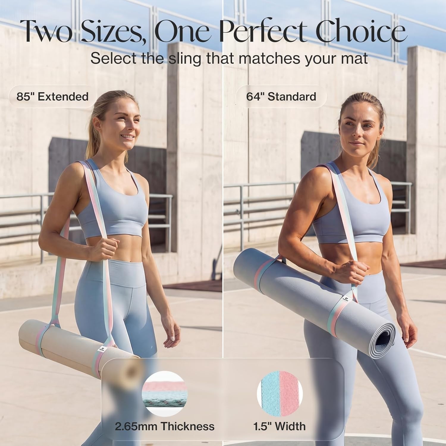 Yoga Mat Carrier Strap – Soft Texture with Extra Durability & Support