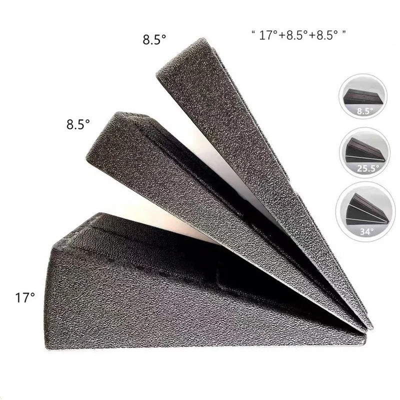 3-Piece Yoga Foam Wedge anti Slip Wedge Block Leg Stretcher and Fascia Stretcher