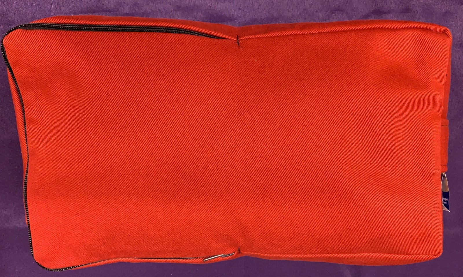 Rectangular Meditation Cushion, buckwheat filled very thick cover . Made in USA